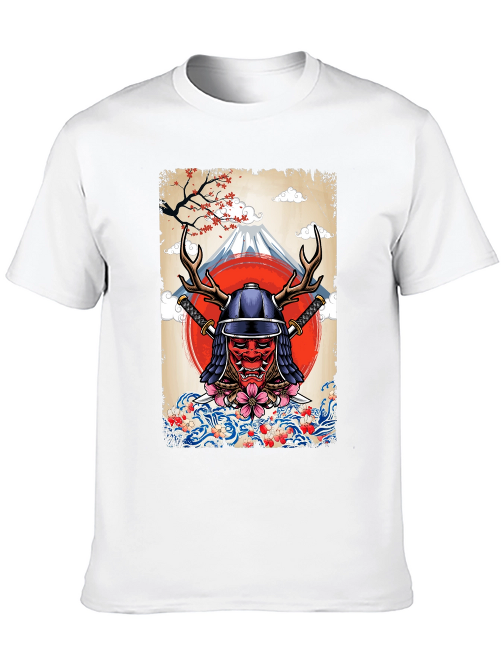 Samurai Mask T-Shirt - Japanese Style