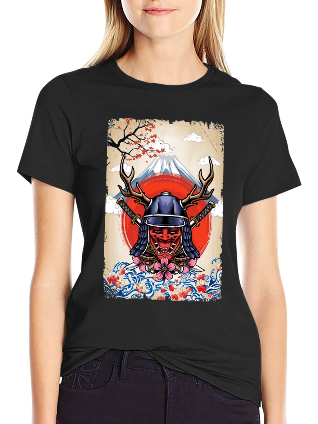 Samurai Mask T-Shirt - Japanese Style