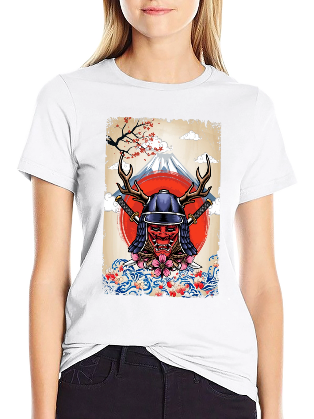 Samurai Mask T-Shirt - Japanese Style