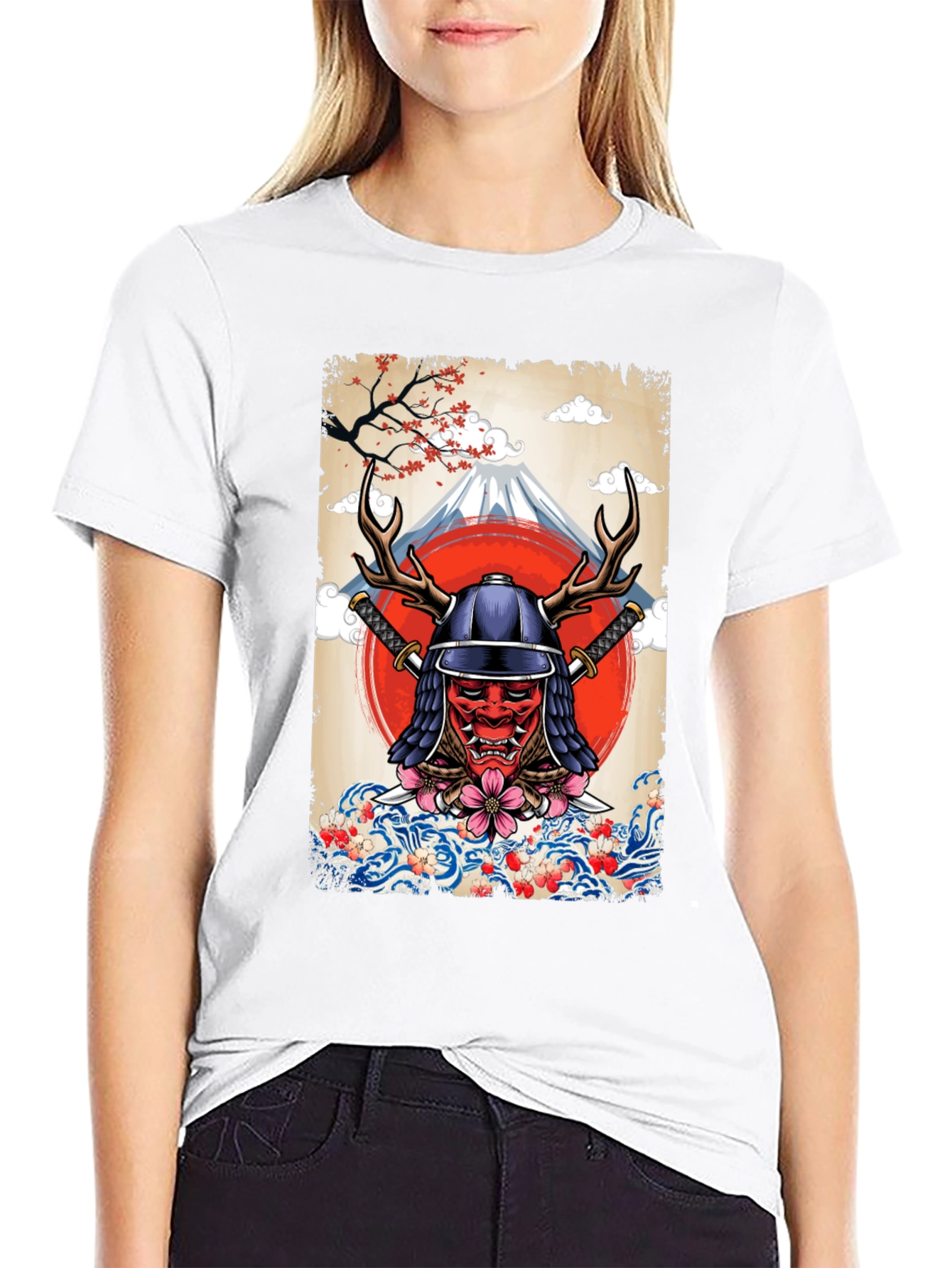 Samurai Mask T-Shirt - Japanese Style