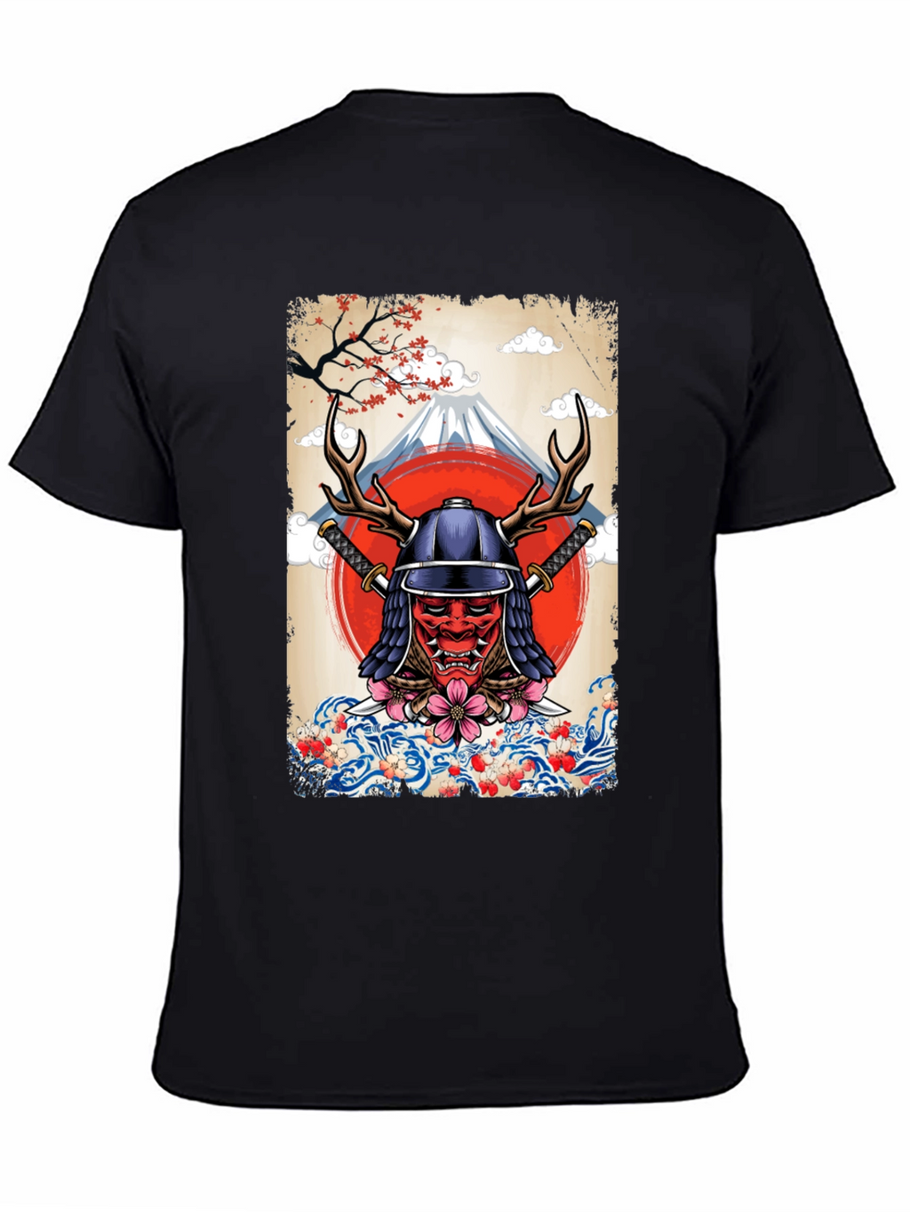 Samurai Mask T-Shirt - Japanese Style