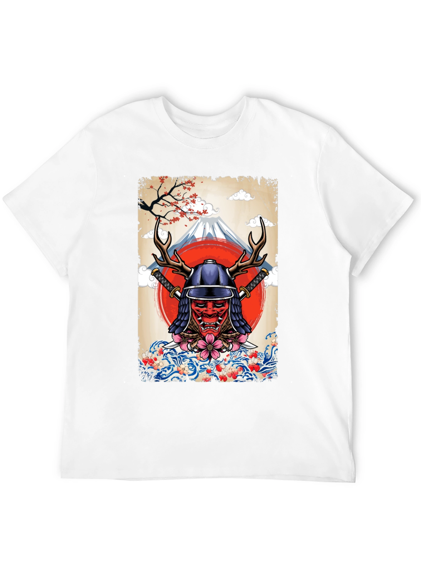 Samurai Mask T-Shirt - Japanese Style
