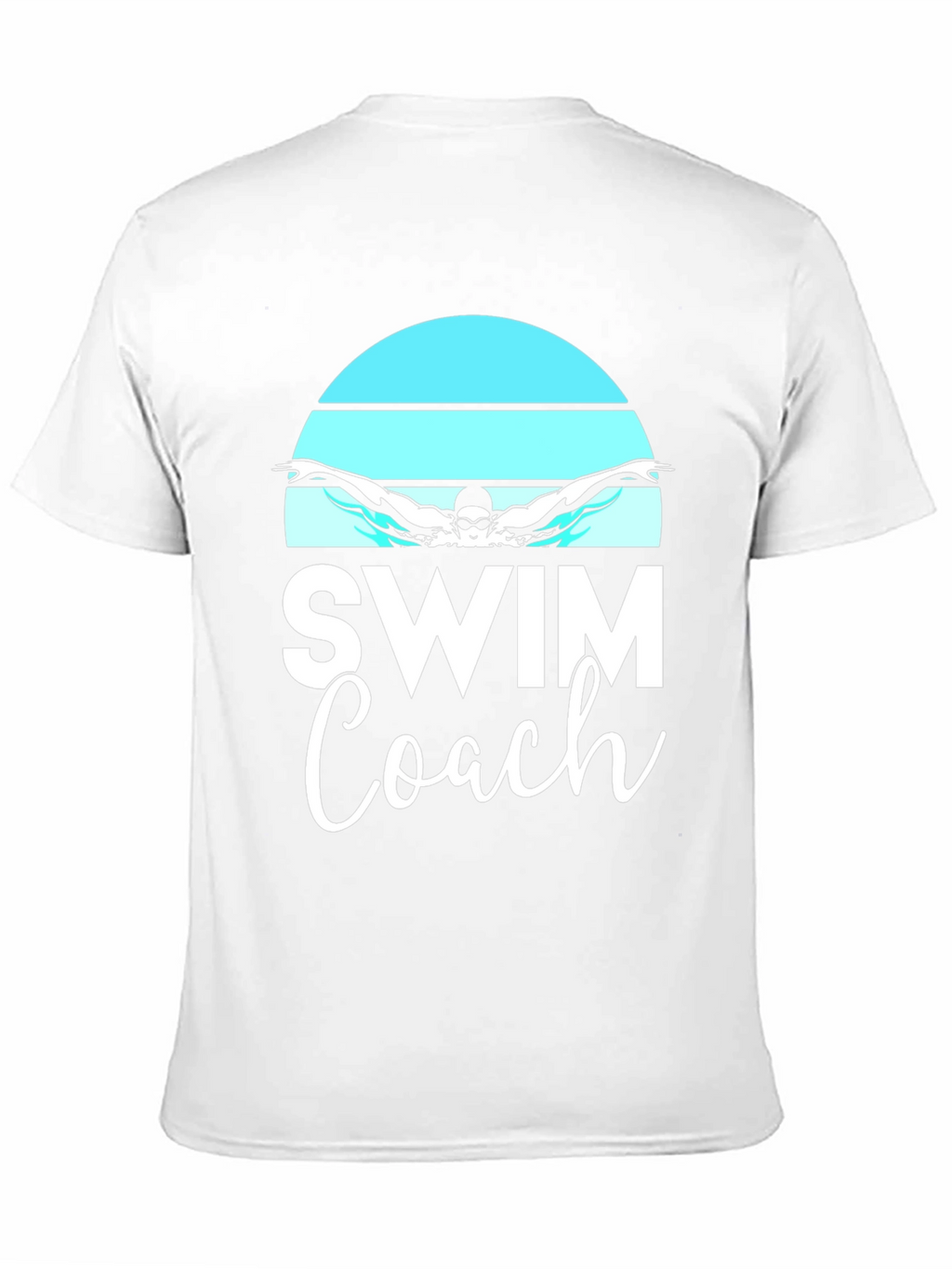Swim Coach T-Shirt - Butterfly Swimmer Design