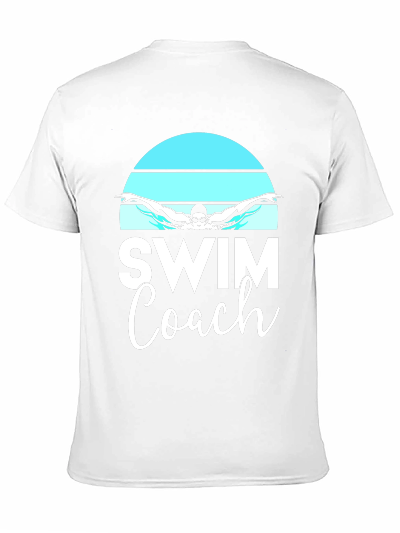 Swim Coach T-Shirt - Butterfly Swimmer Design