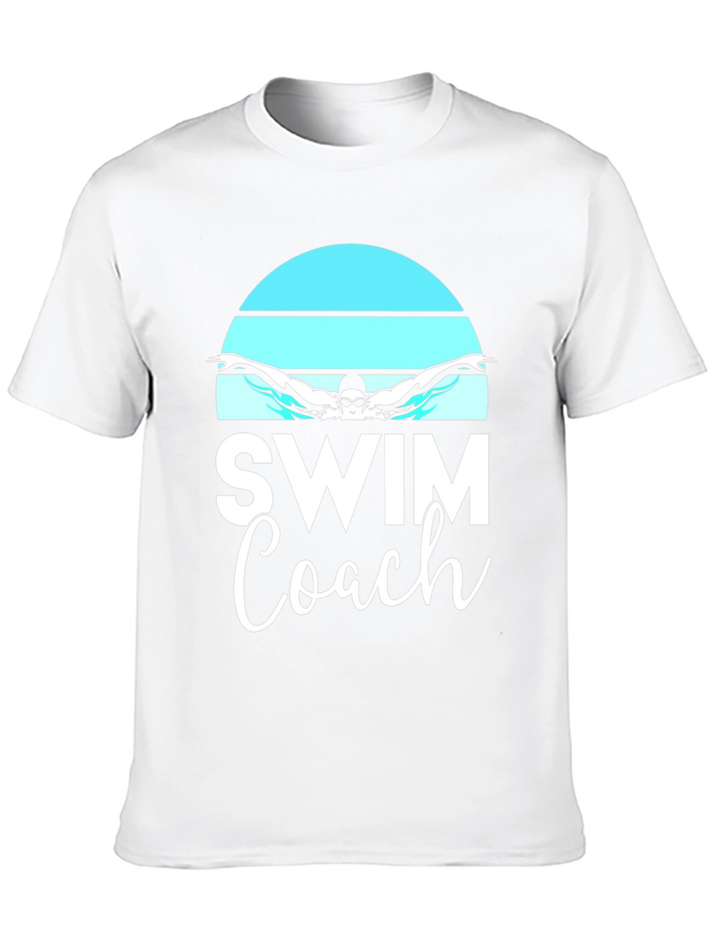Swim Coach T-Shirt - Butterfly Swimmer Design