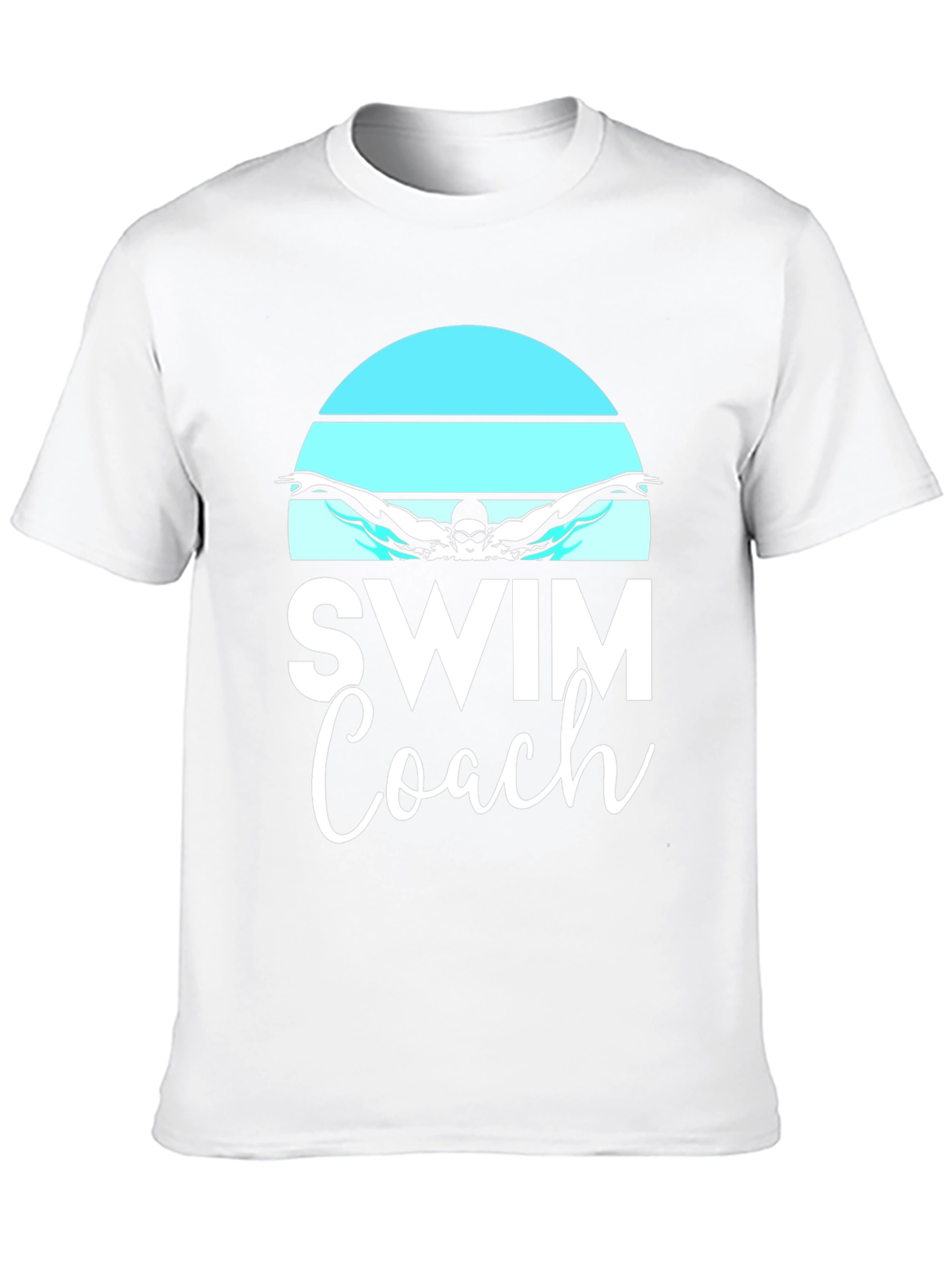 Swim Coach T-Shirt - Butterfly Swimmer Design