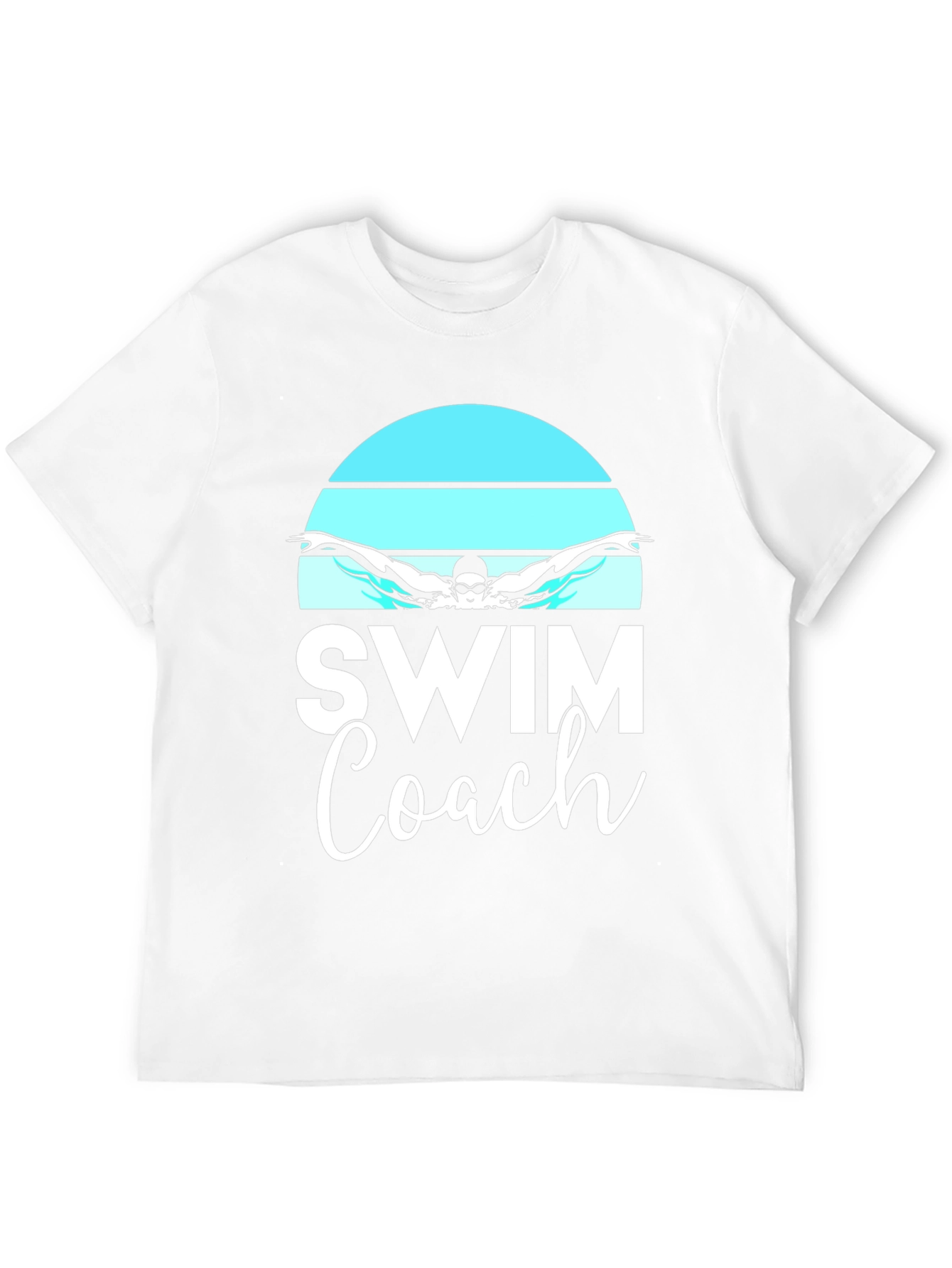 Swim Coach T-Shirt - Butterfly Swimmer Design