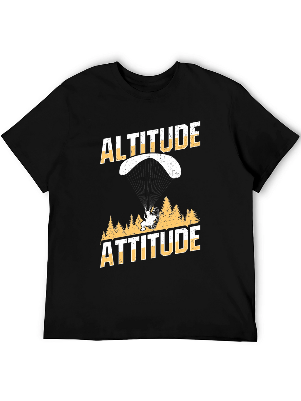 Altitude Attitude Black Graphic T-Shirt