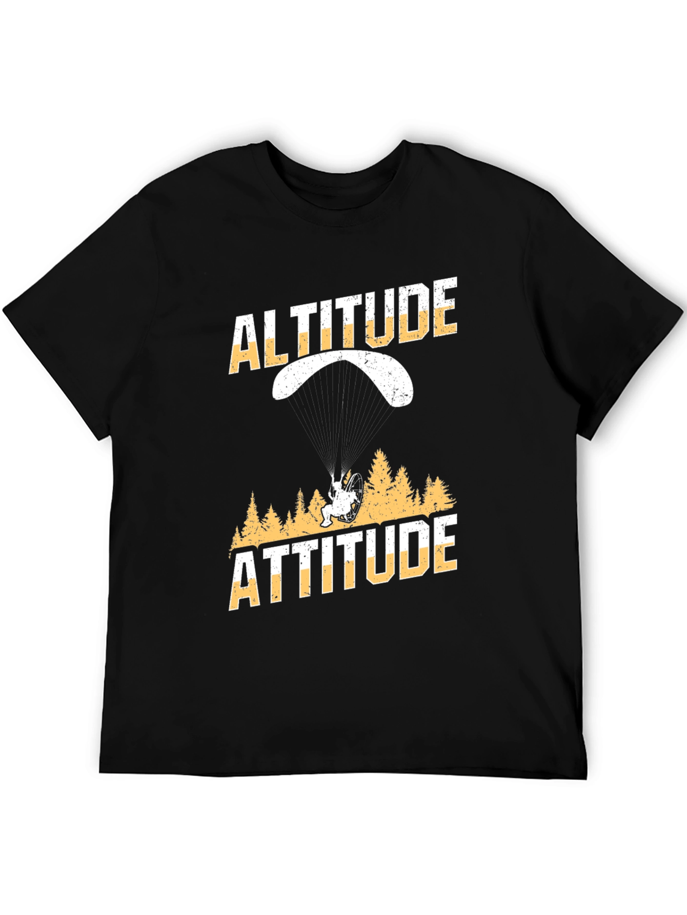 Altitude Attitude Black Graphic T-Shirt