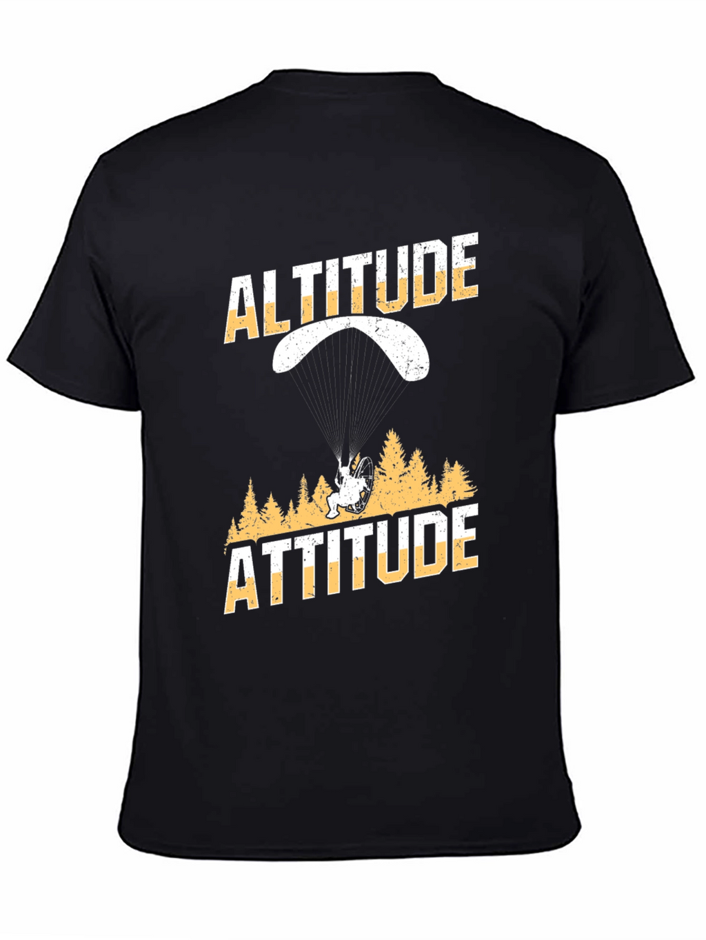Altitude Attitude Black Graphic T-Shirt