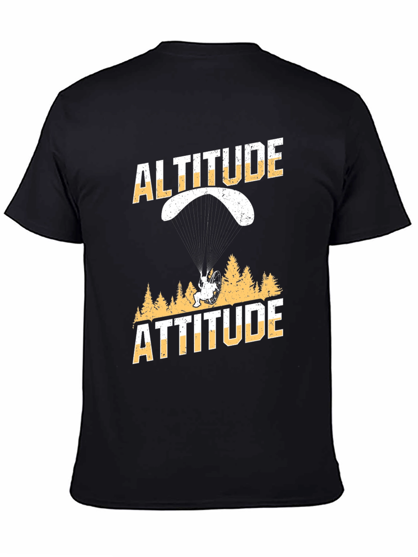 Altitude Attitude Black Graphic T-Shirt