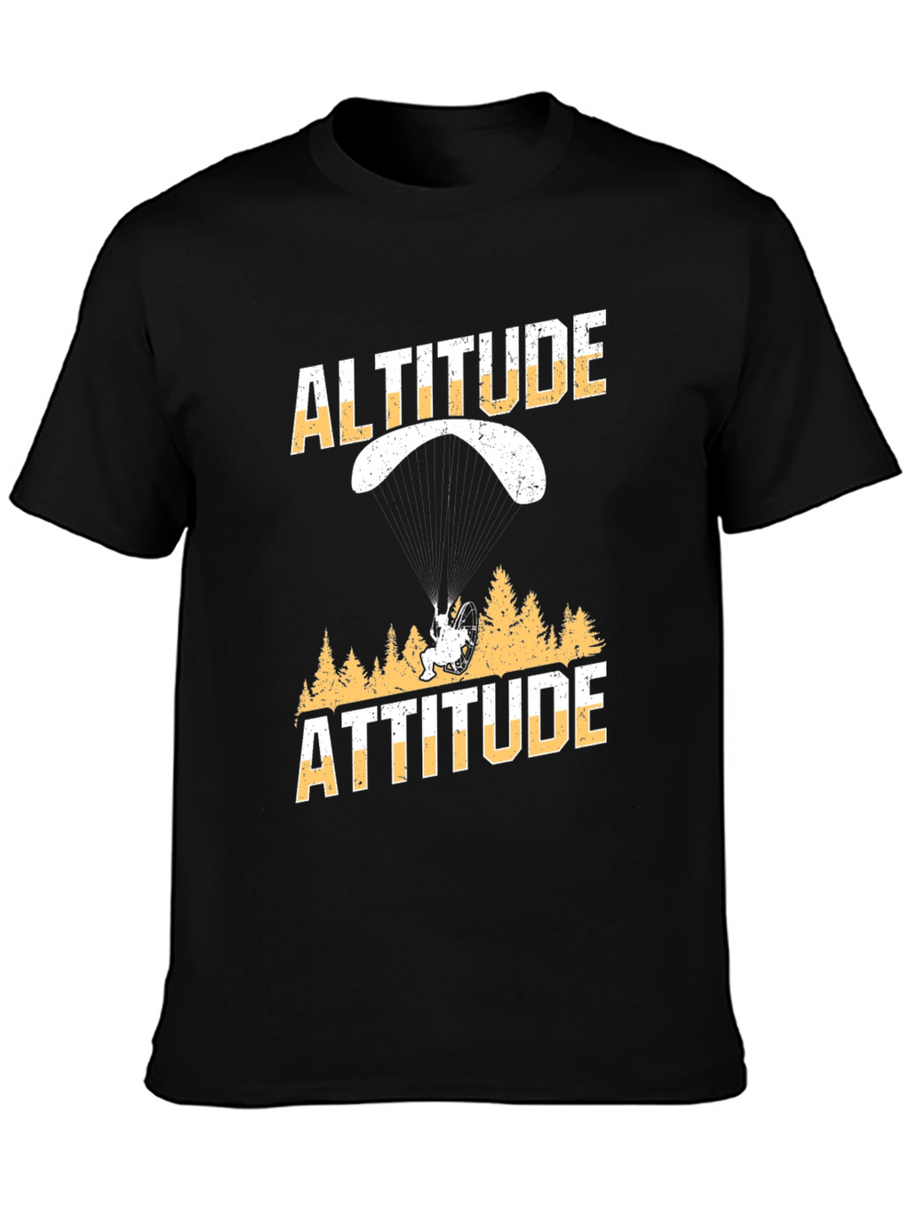 Altitude Attitude Black Graphic T-Shirt