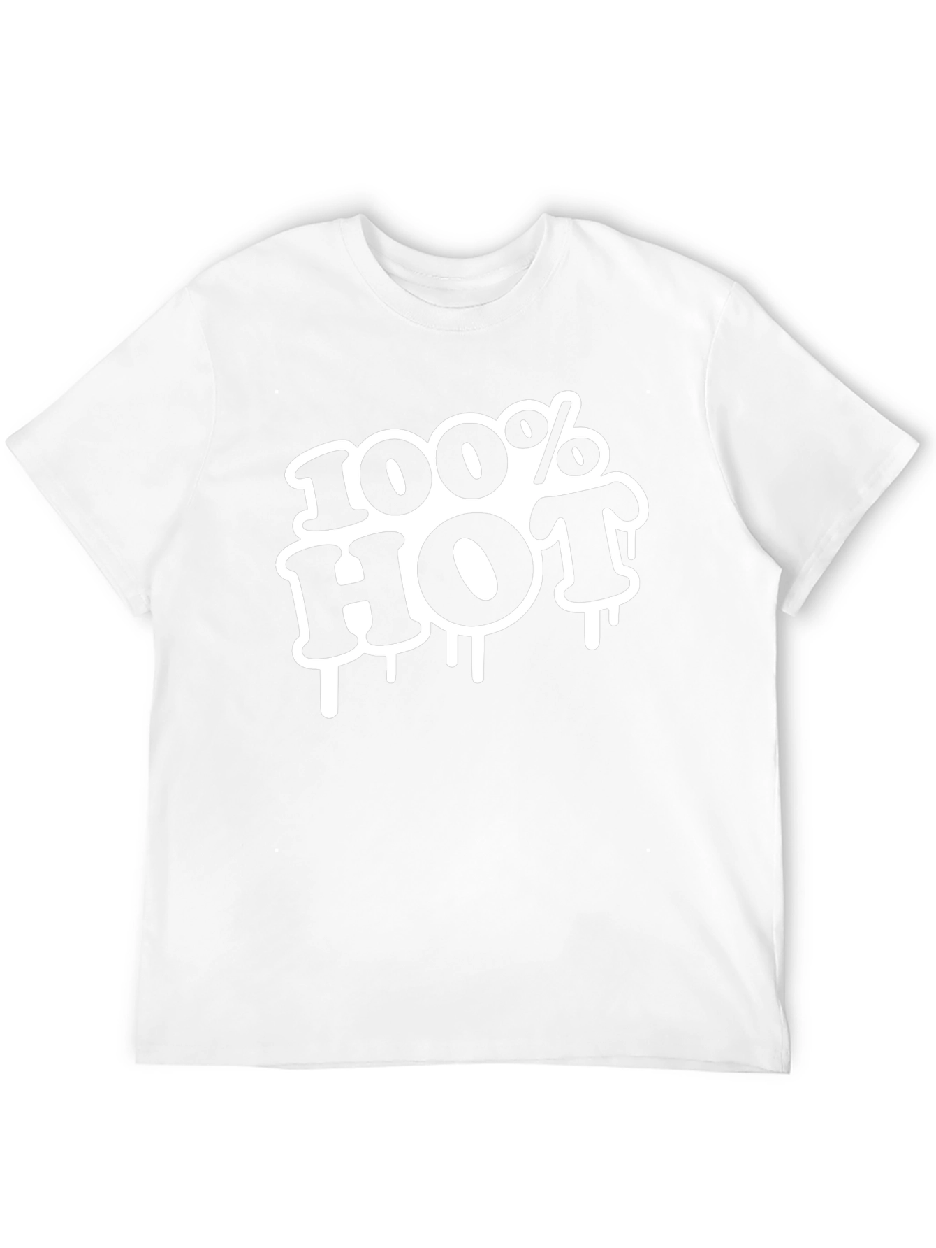 100% Hot Graphic Tee - Black
