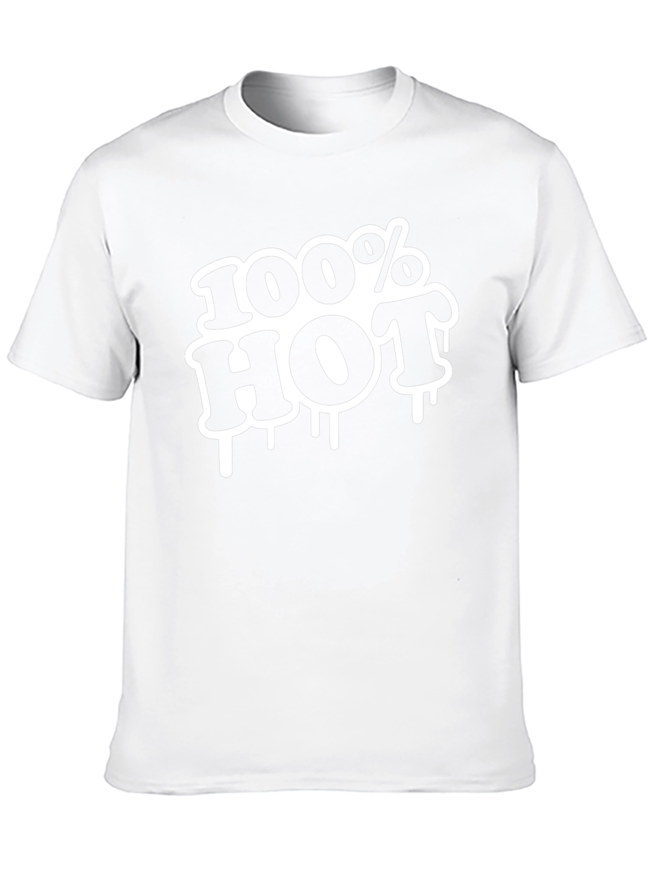 100% Hot Graphic Tee - Black
