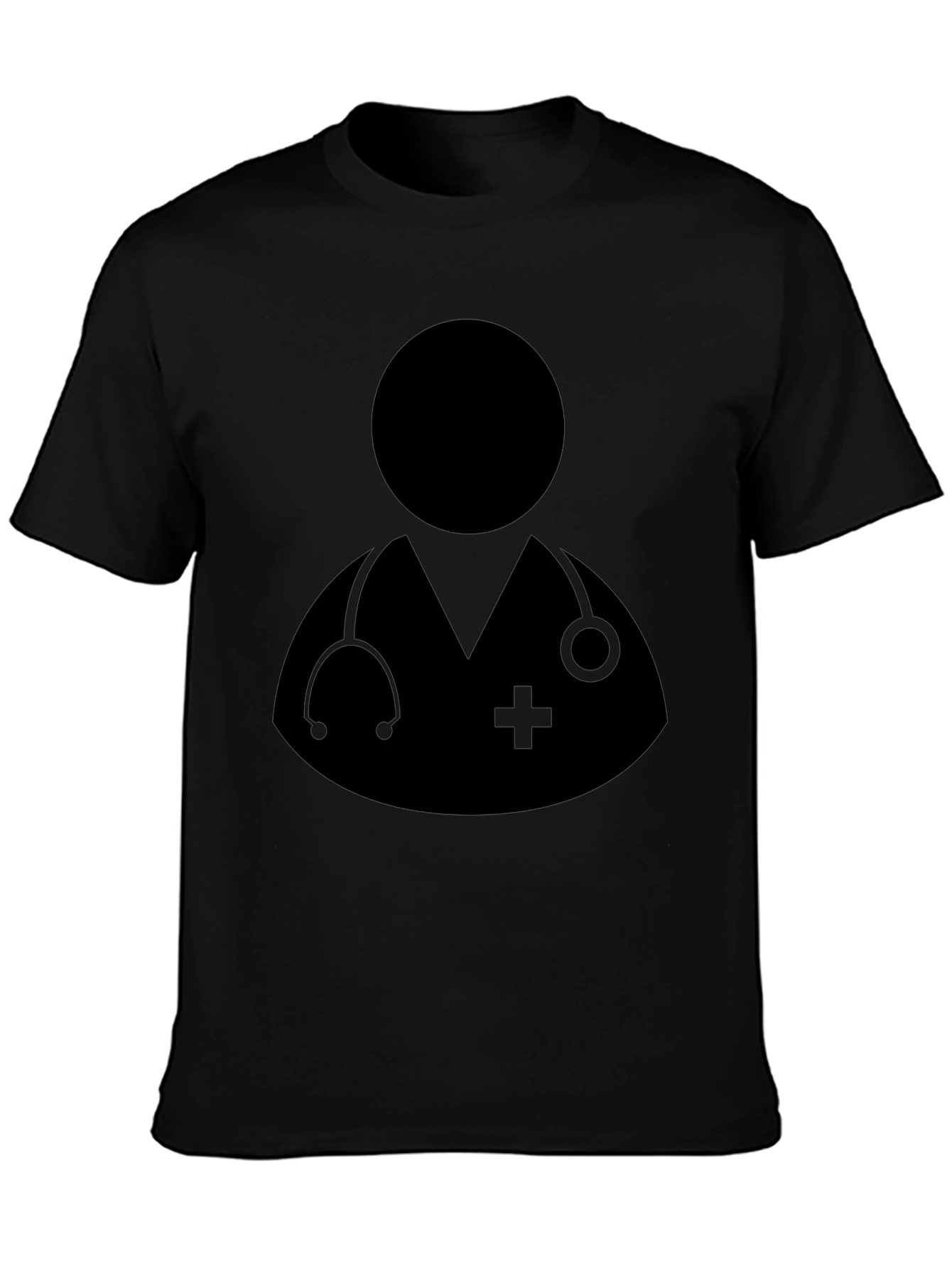 Doctor Graphic Black T-Shirt - Medical Professional Tee