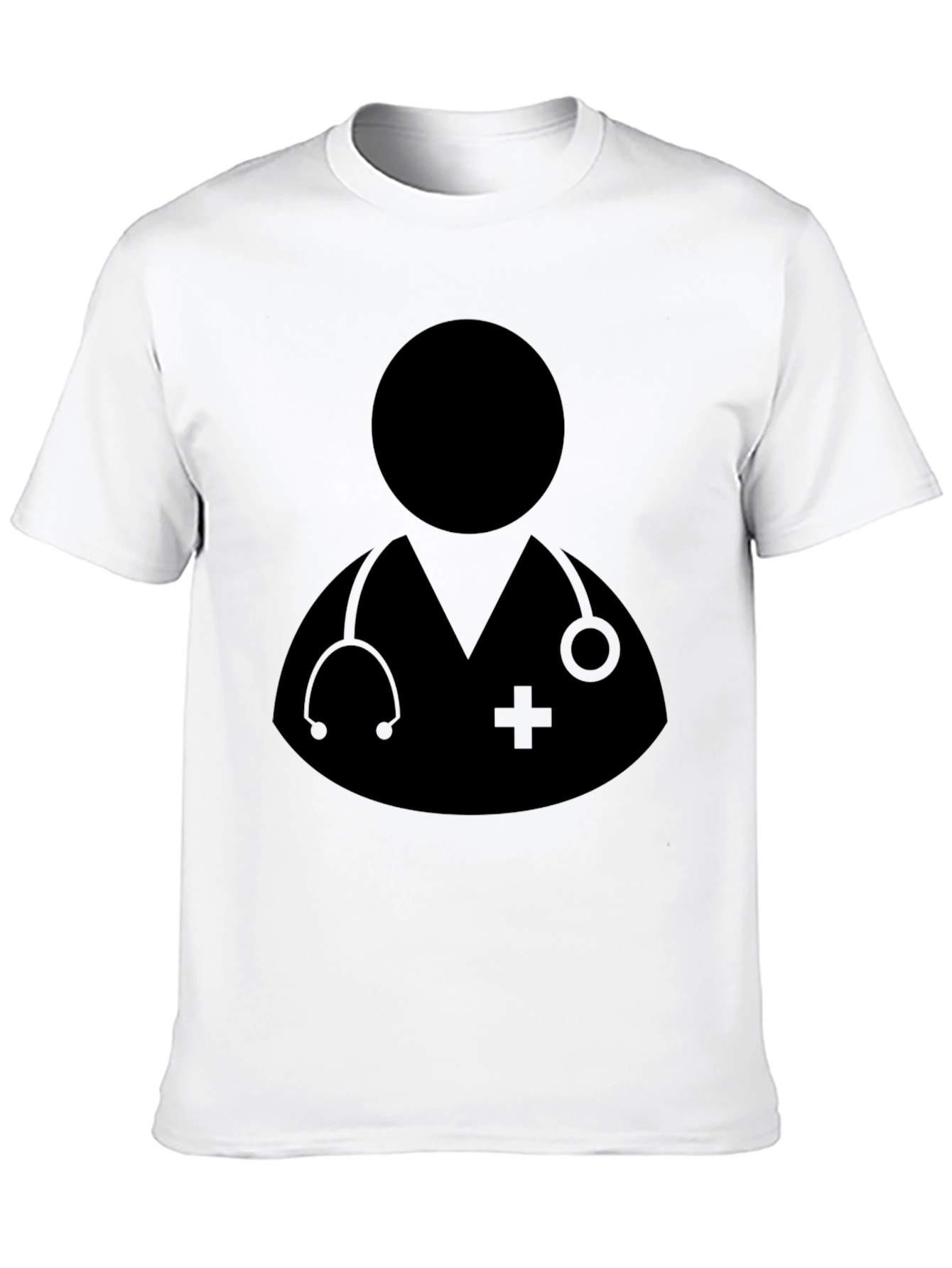 Doctor Graphic Black T-Shirt - Medical Professional Tee