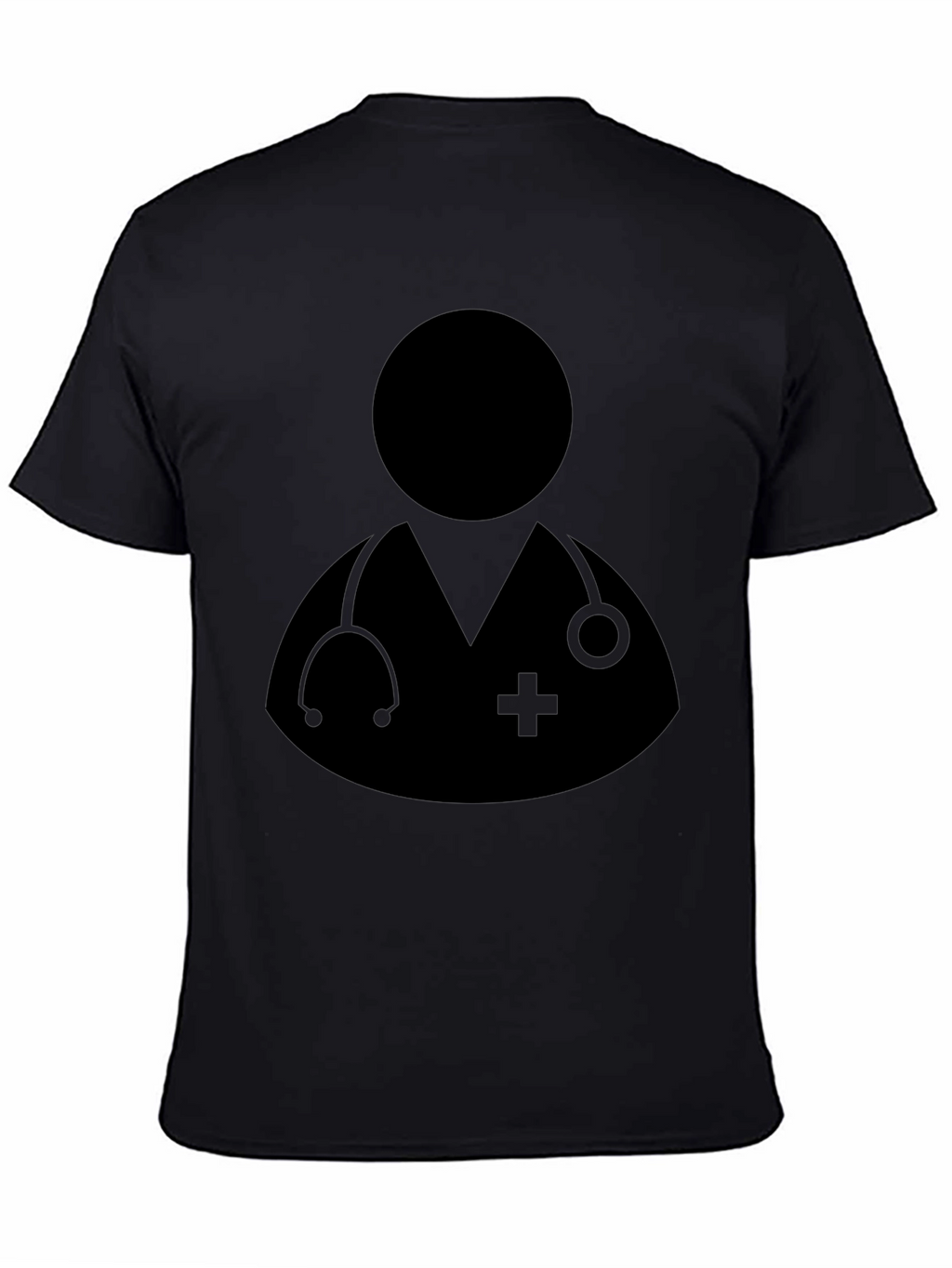 Doctor Graphic Black T-Shirt - Medical Professional Tee