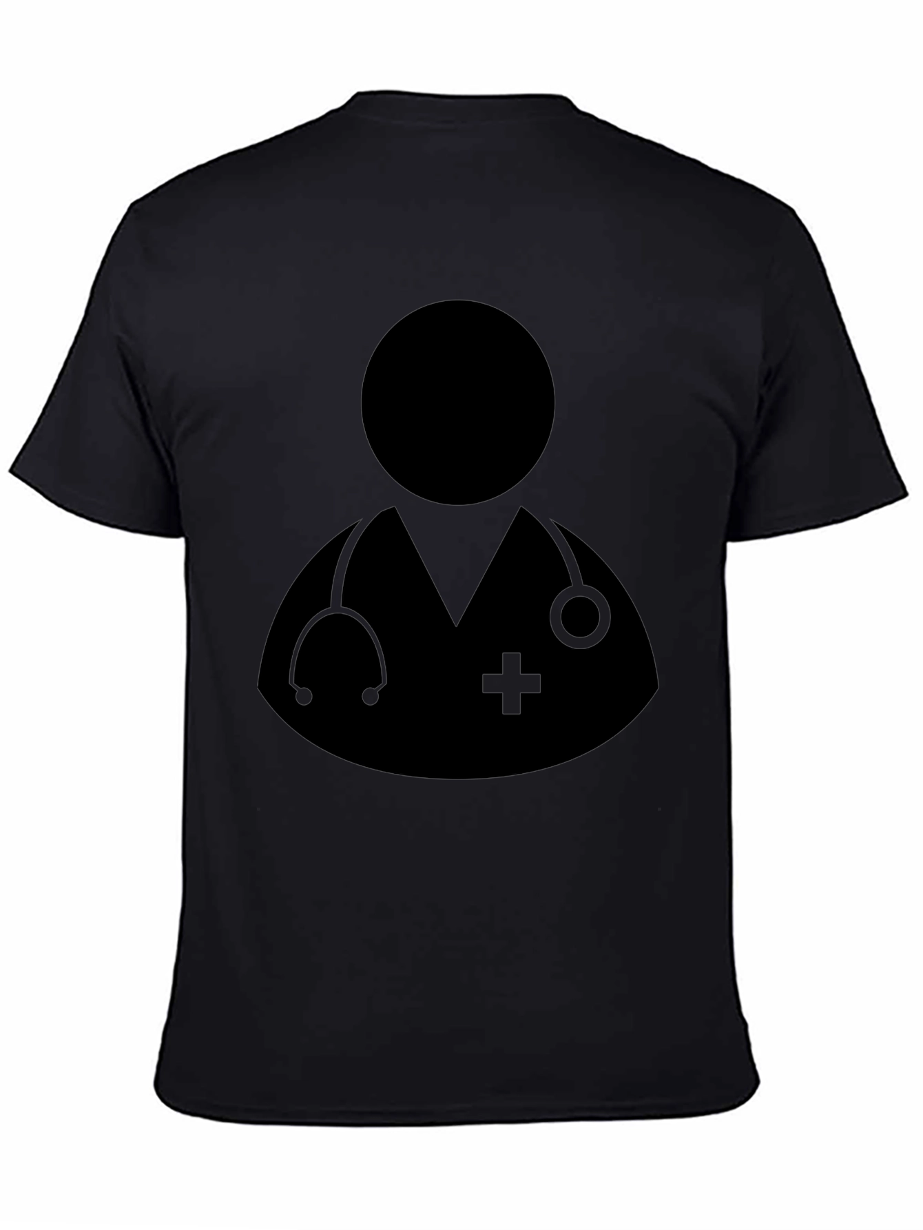 Doctor Graphic Black T-Shirt - Medical Professional Tee