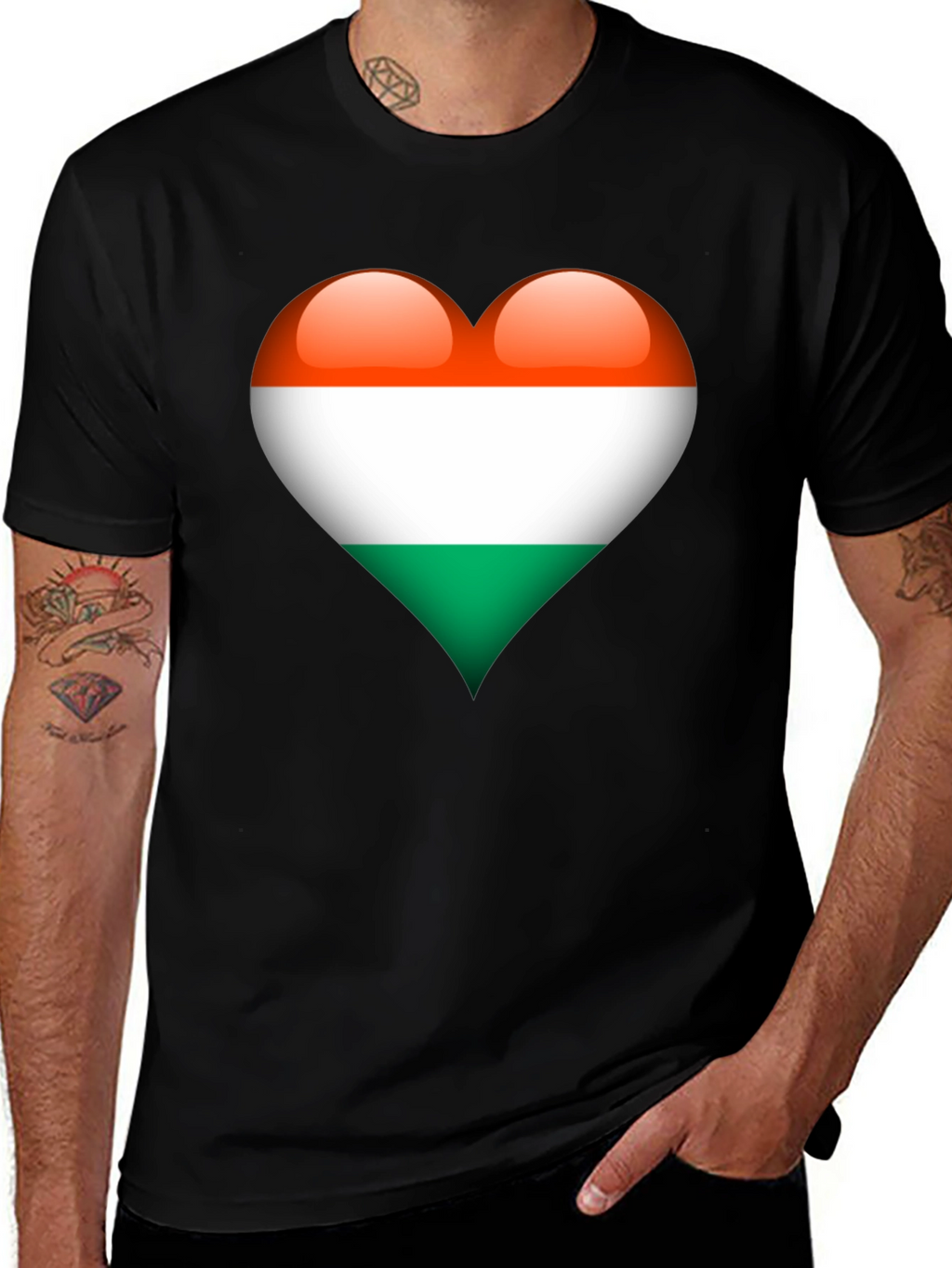 Hungary Flag Heart T-Shirt - Show Your Love!