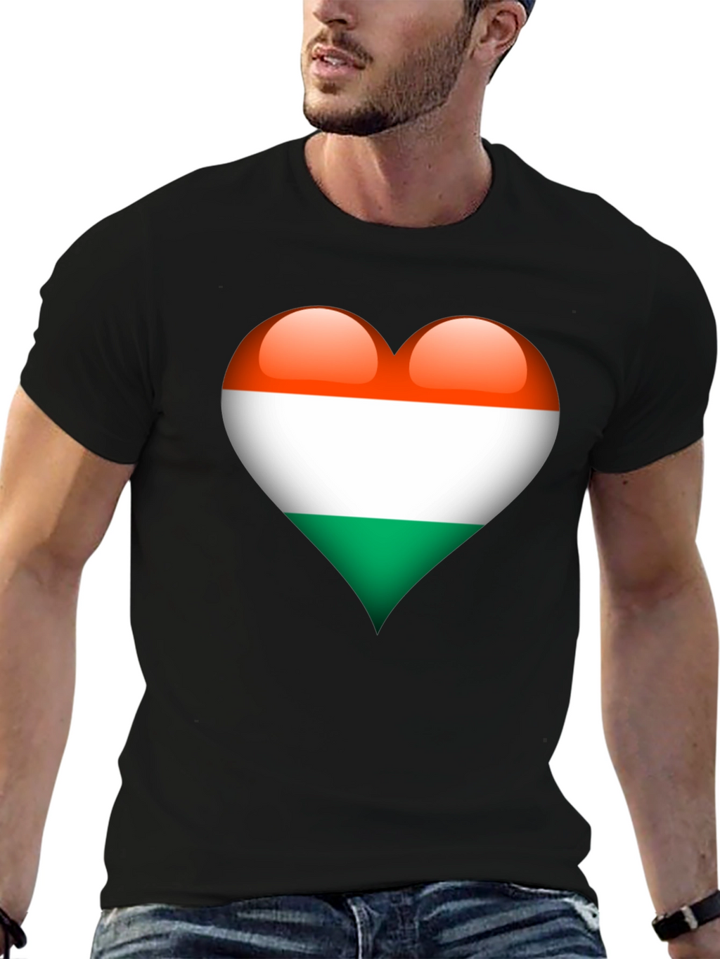 Hungary Flag Heart T-Shirt - Show Your Love!