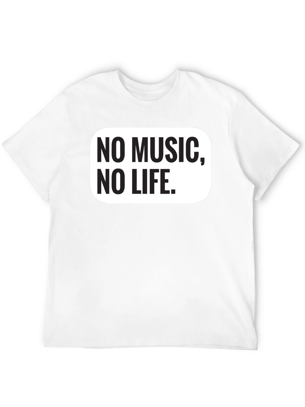 No Music No Life Black Graphic Tee