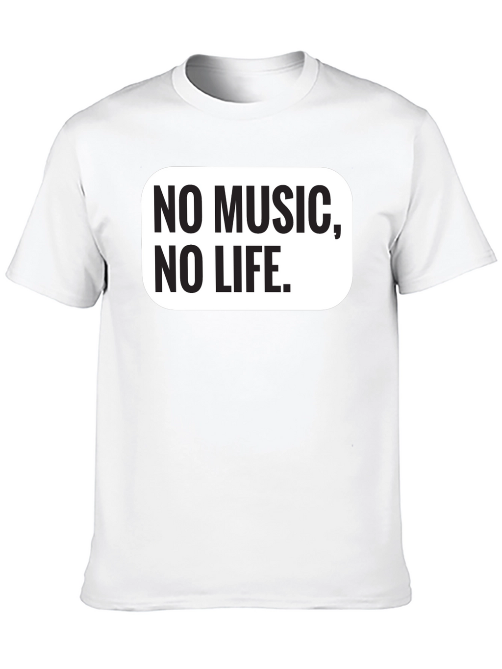 No Music No Life Black Graphic Tee