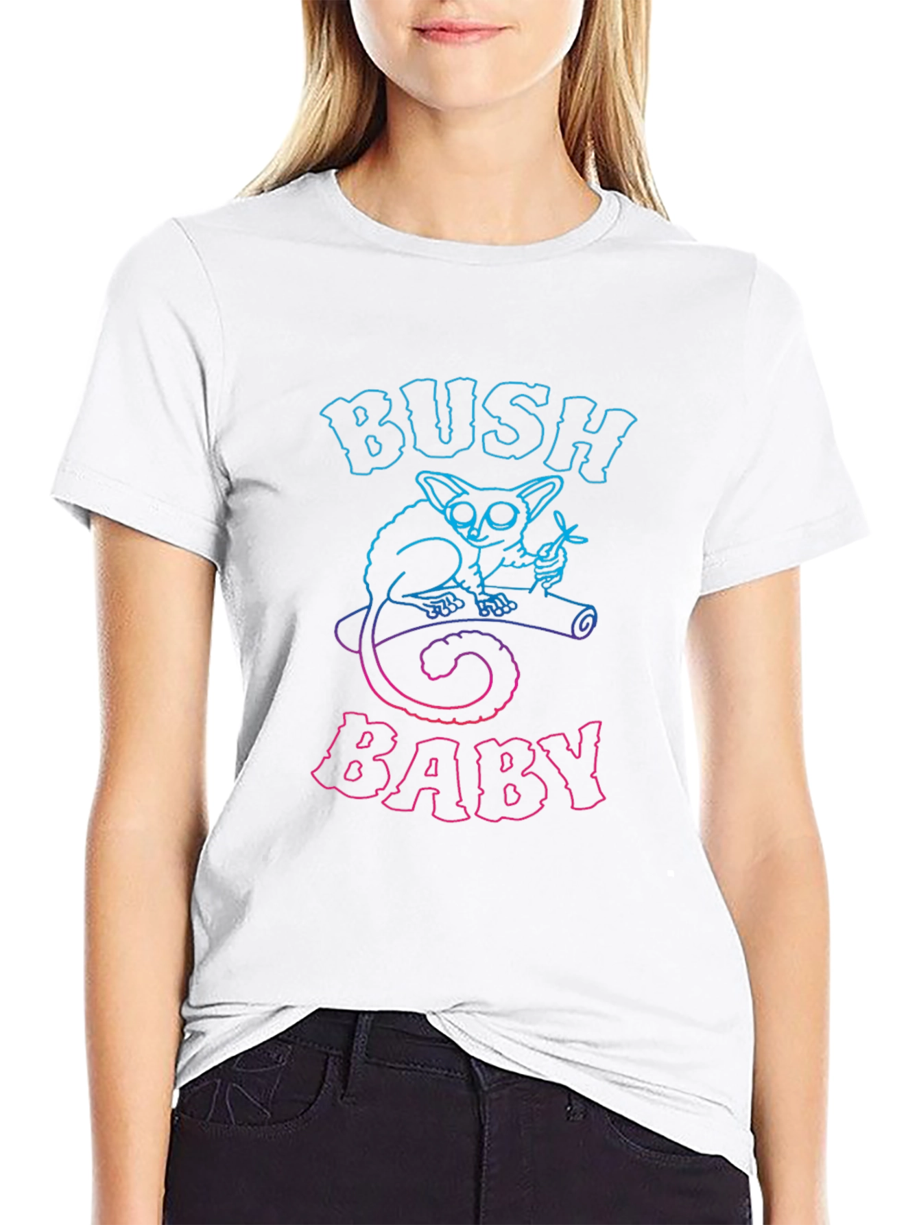 Bush Baby Graphic Tee - Novelty Animal T-Shirt