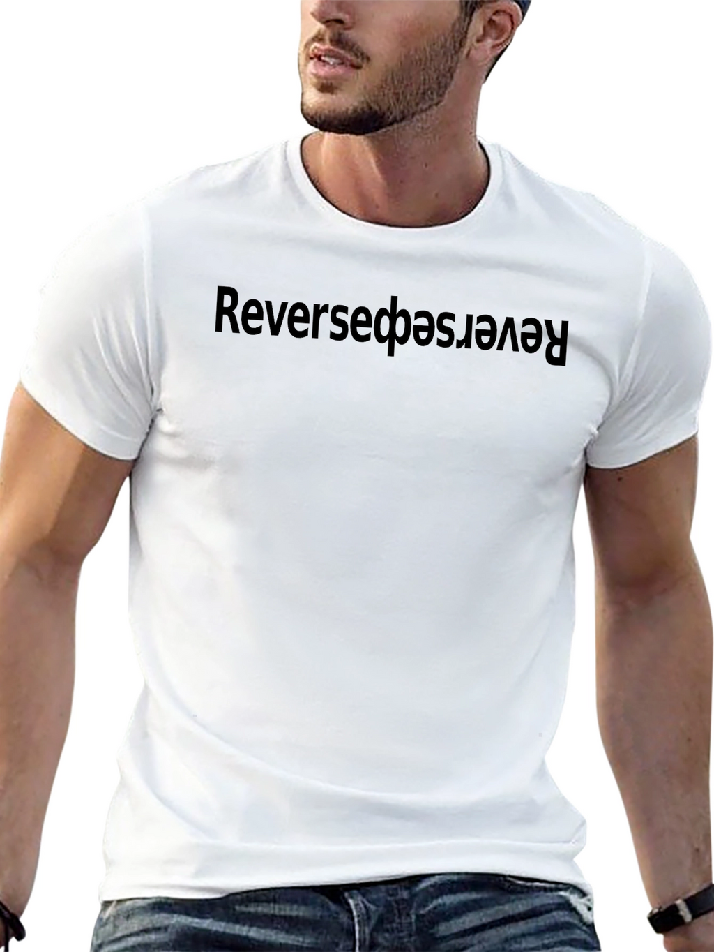 Reversed Black T-Shirt