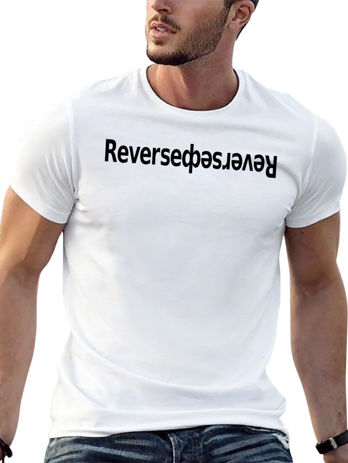 Reversed Black T-Shirt