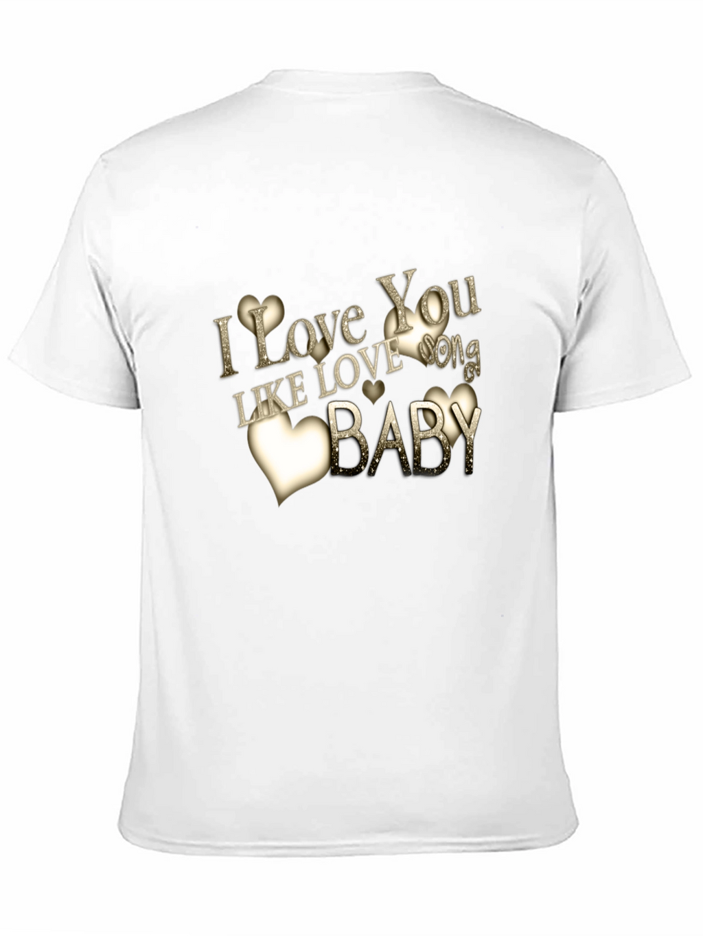 I Love You Mens Black T-Shirt