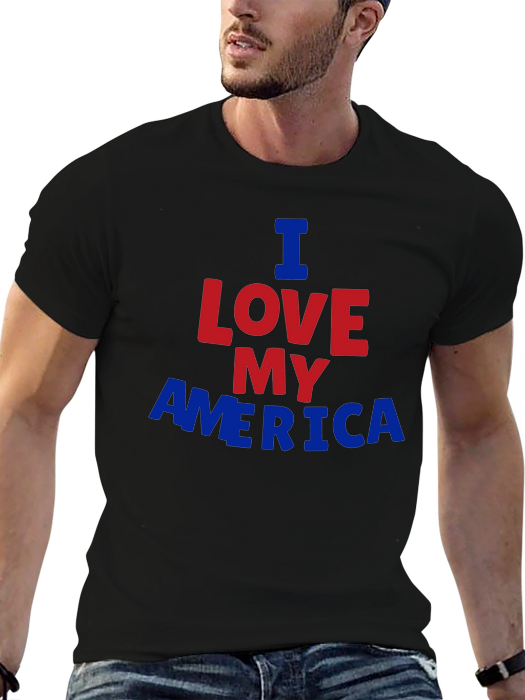 I Love My America Graphic T-Shirt