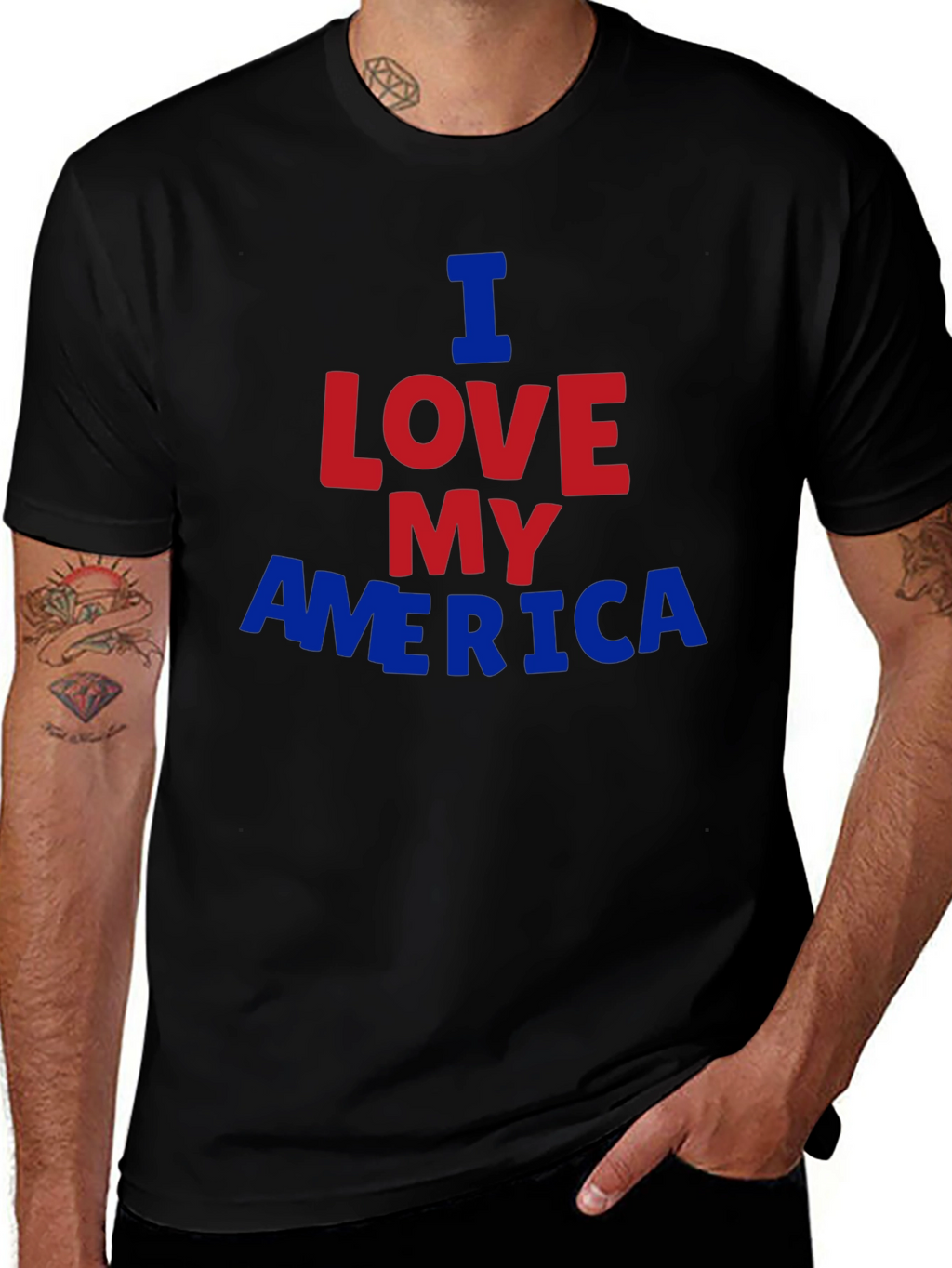I Love My America Graphic T-Shirt
