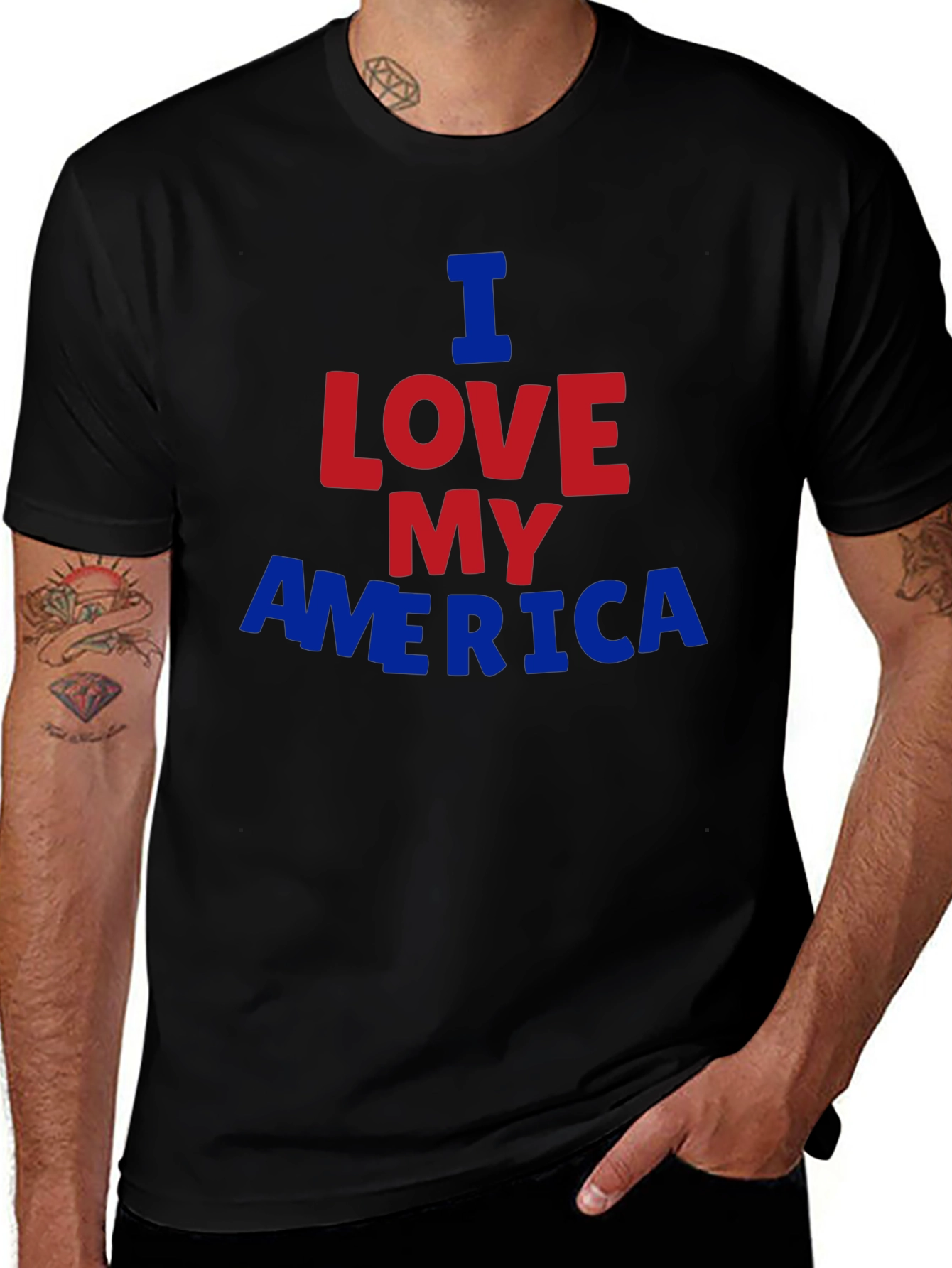 I Love My America Graphic T-Shirt