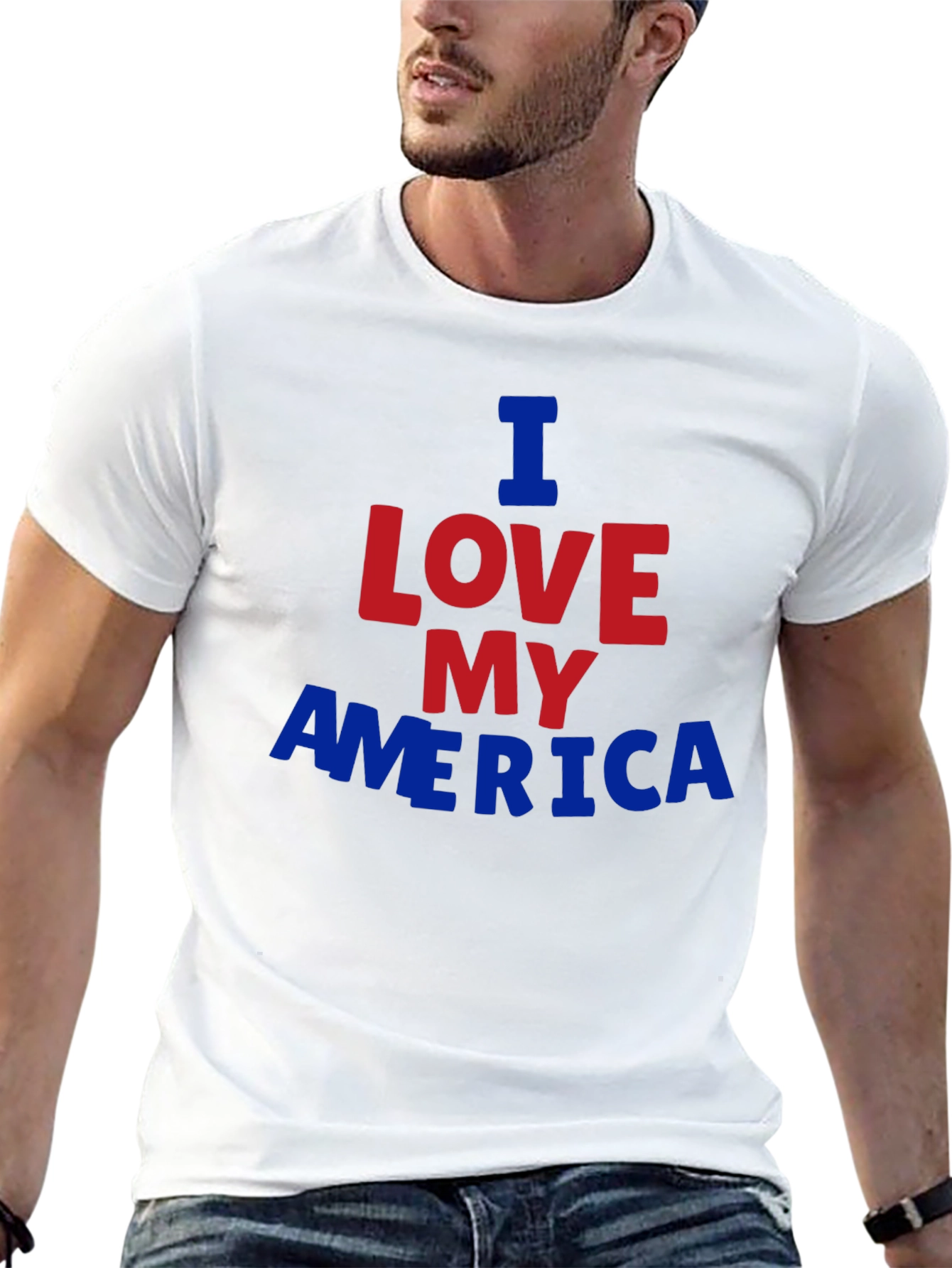 I Love My America Graphic T-Shirt