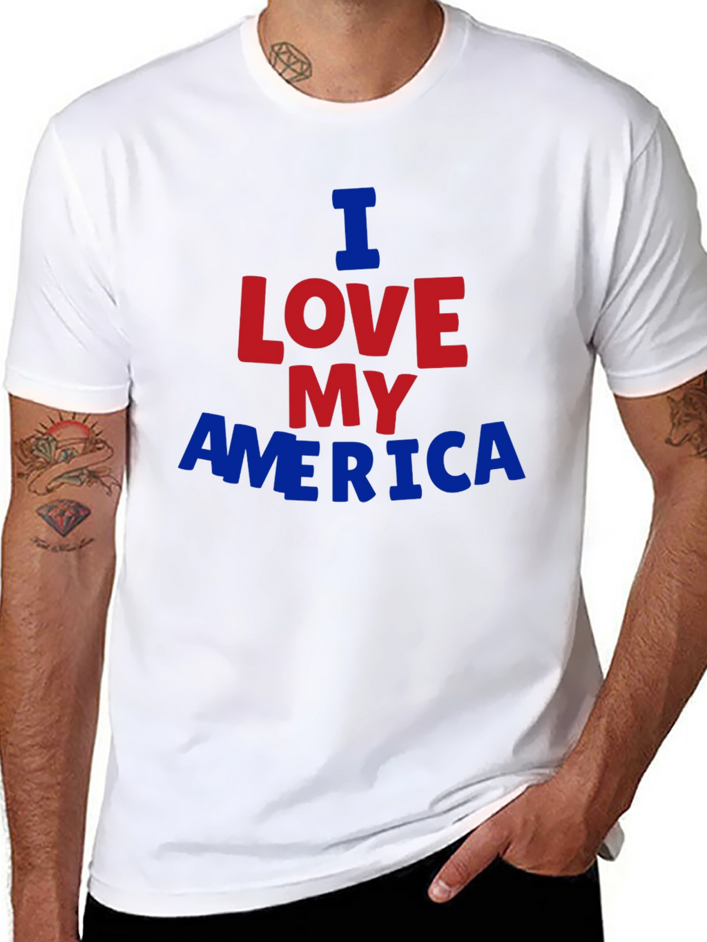 I Love My America Graphic T-Shirt