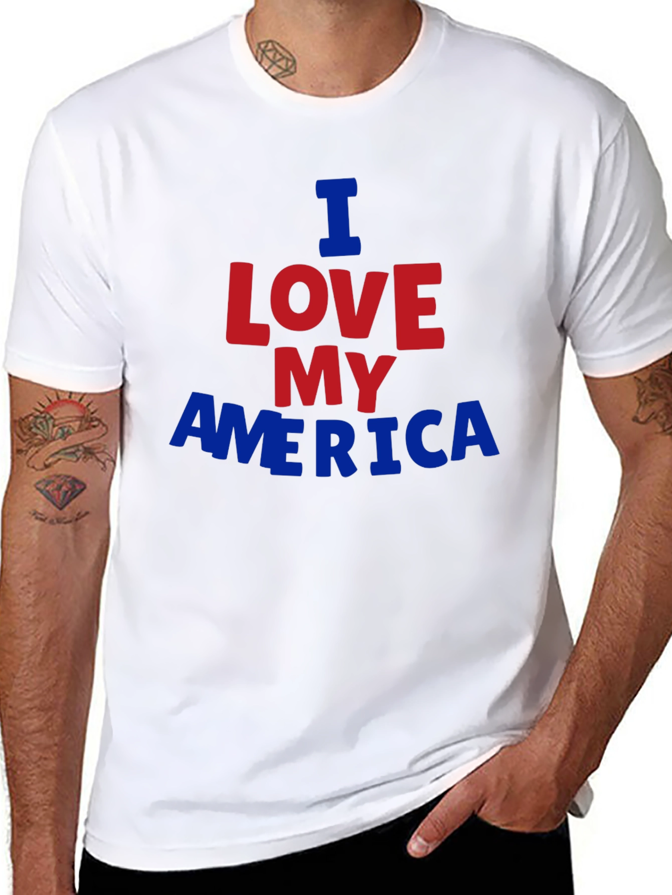 I Love My America Graphic T-Shirt