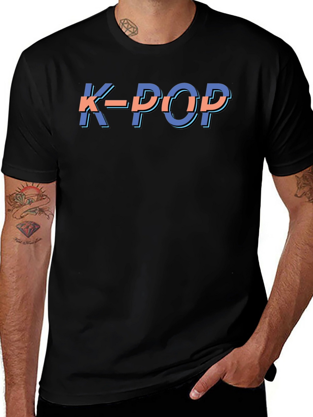 K-Pop Graphic Tee - Trendy Korean Music Shirt