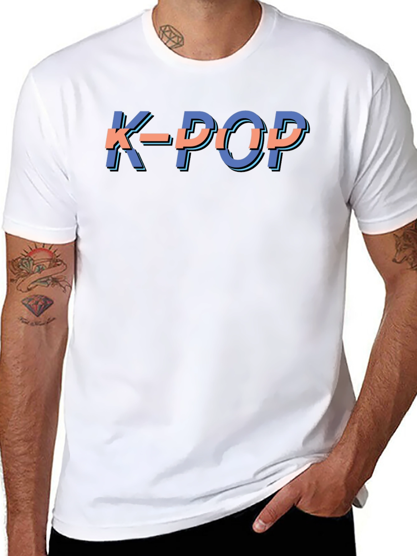 K-Pop Graphic Tee - Trendy Korean Music Shirt