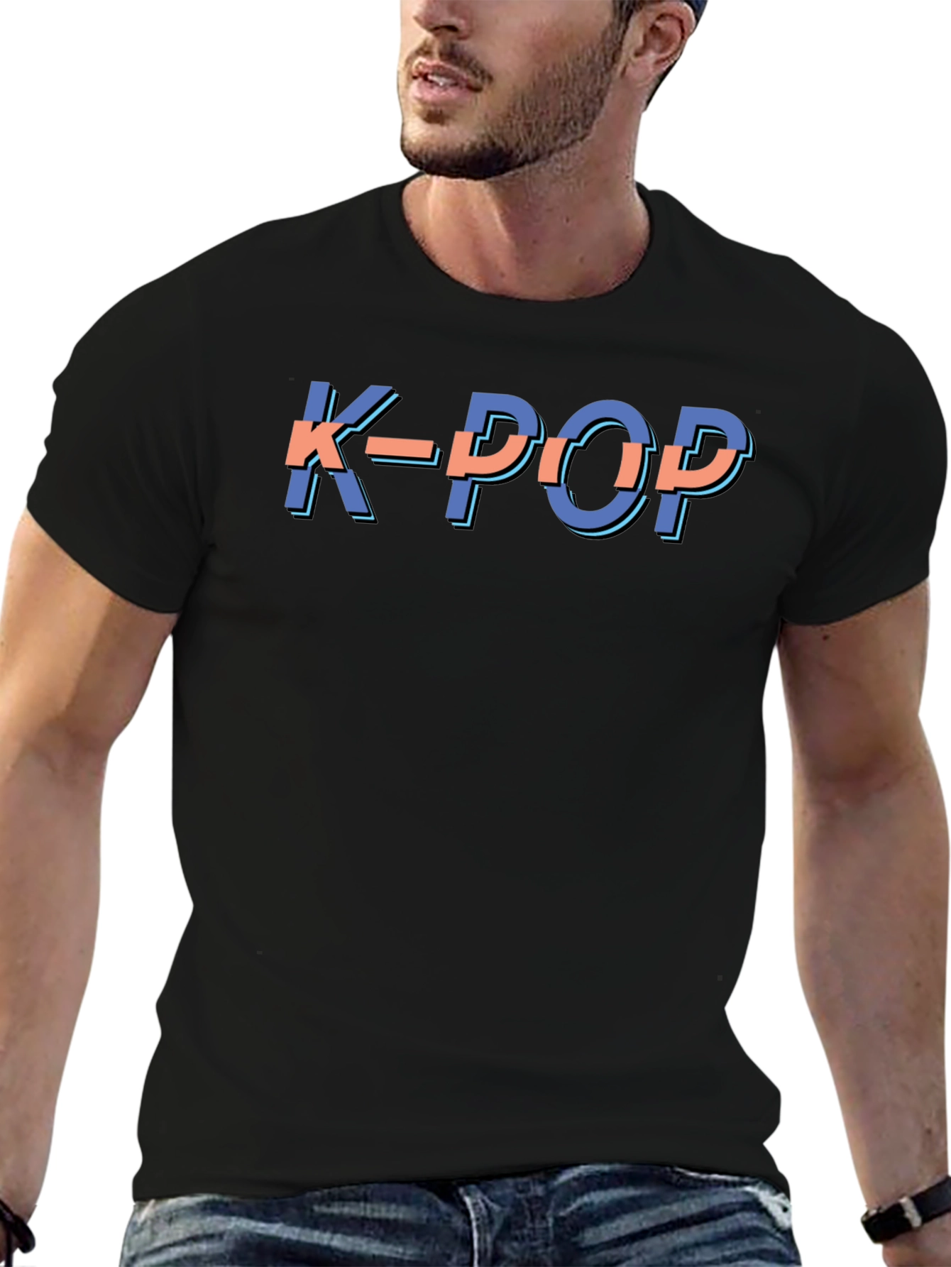 K-Pop Graphic Tee - Trendy Korean Music Shirt