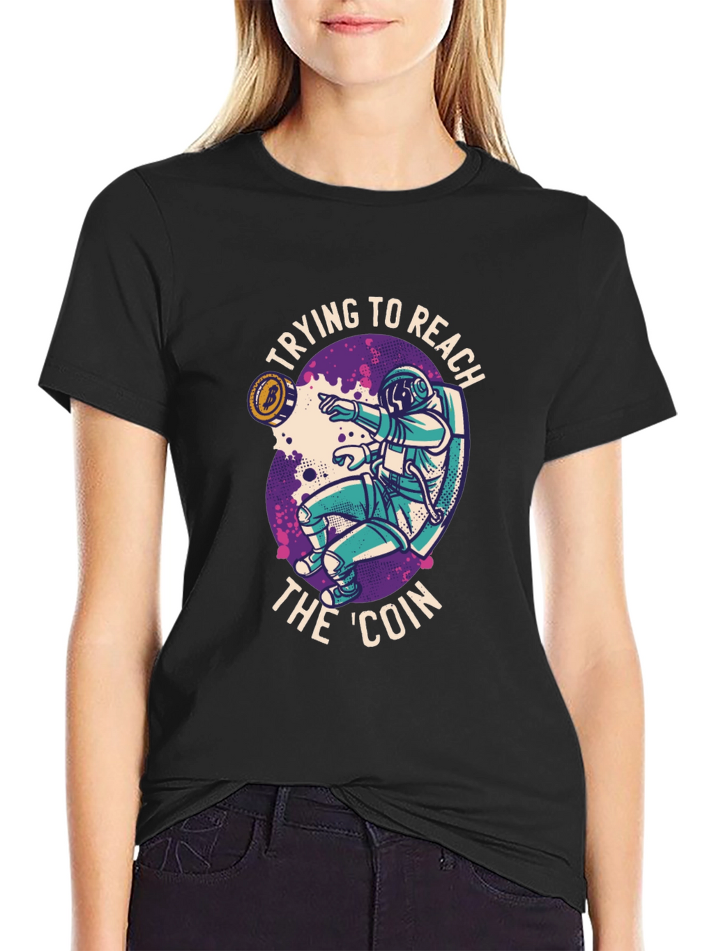 Bitcoin Astronaut T-Shirt - Crypto to the Moon!