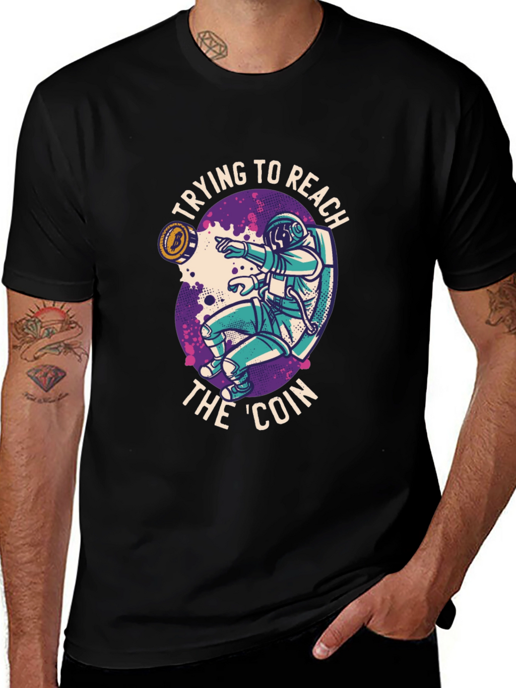 Bitcoin Astronaut T-Shirt - Crypto to the Moon!
