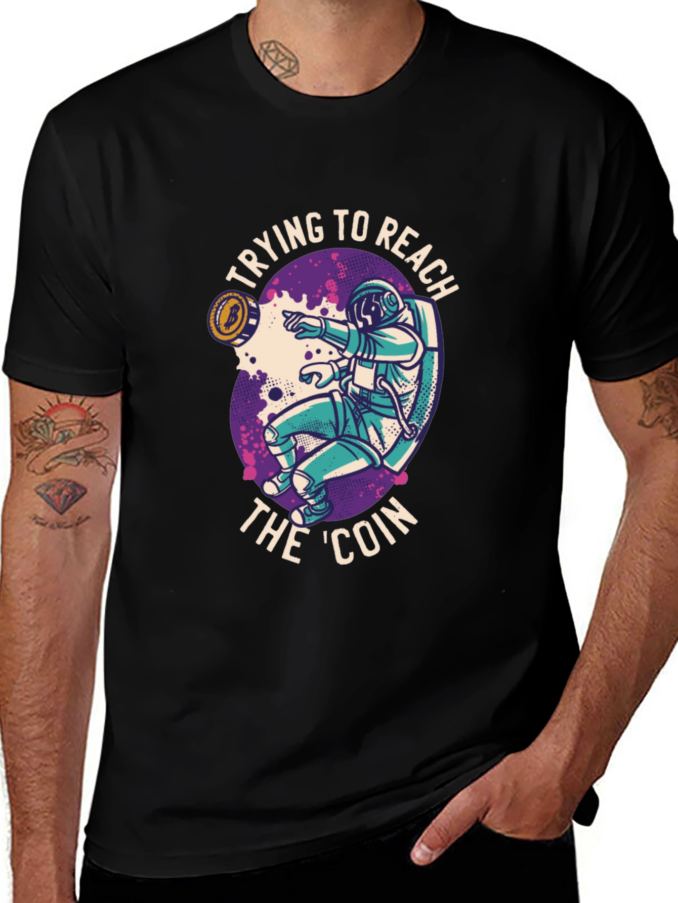 Bitcoin Astronaut T-Shirt - Crypto to the Moon!