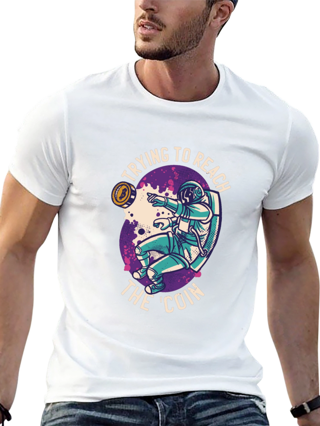 Bitcoin Astronaut T-Shirt - Crypto to the Moon!