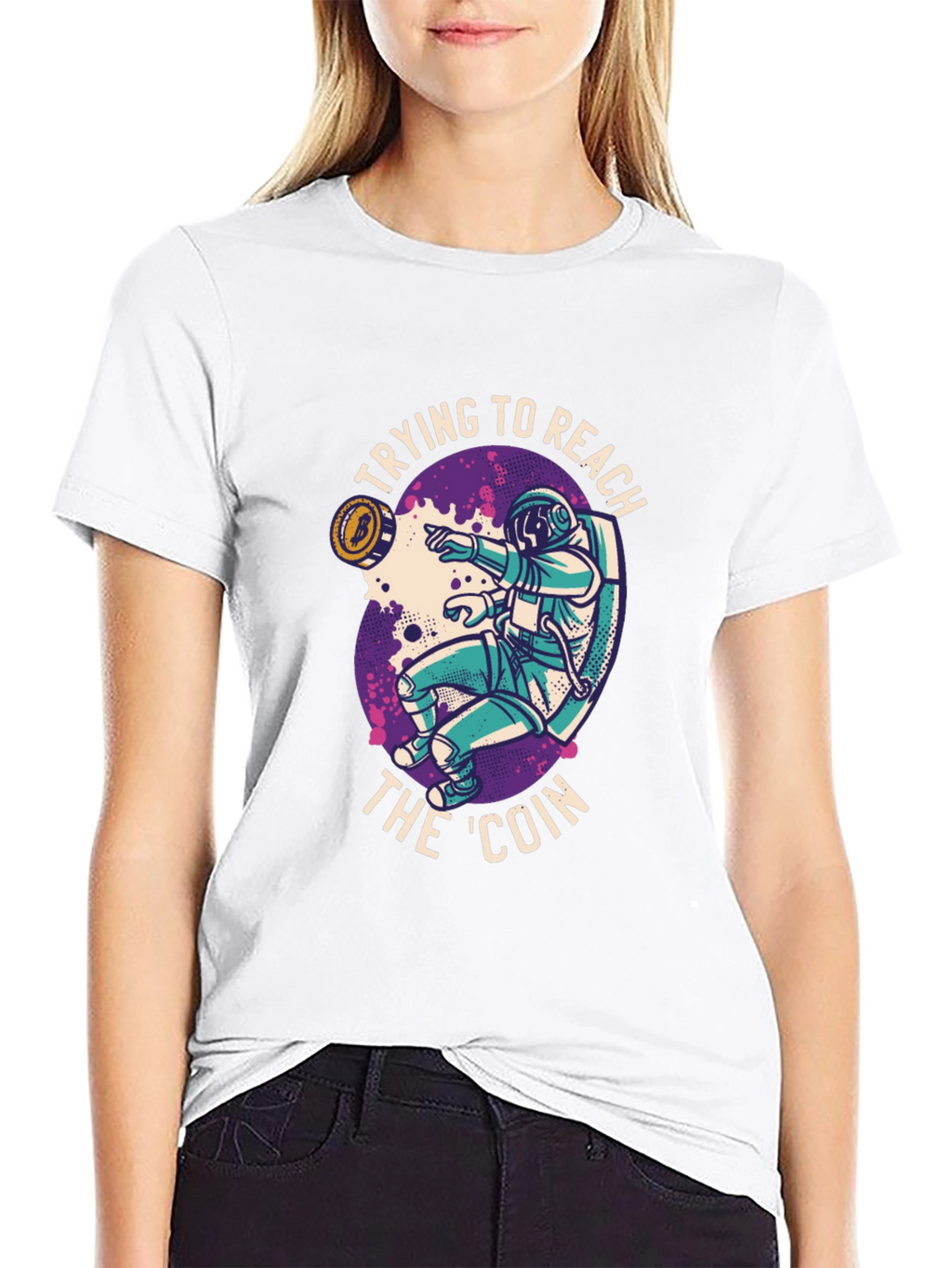 Bitcoin Astronaut T-Shirt - Crypto to the Moon!