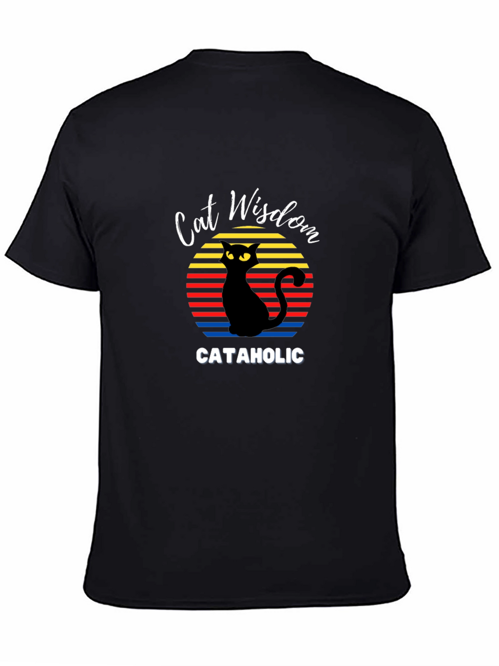 Cat Wisdom Cataholic Graphic T-Shirt