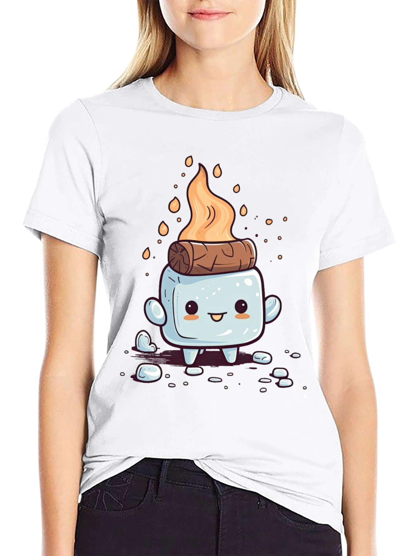 Smore Fun Graphic Tee - Campfire Marshmallow T-Shirt