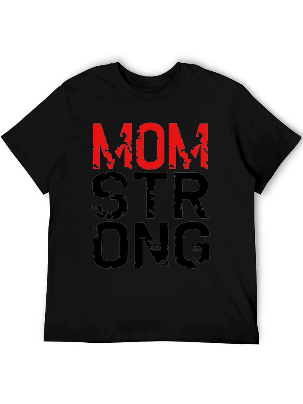 Mom Strong Graphic T-Shirt - Black