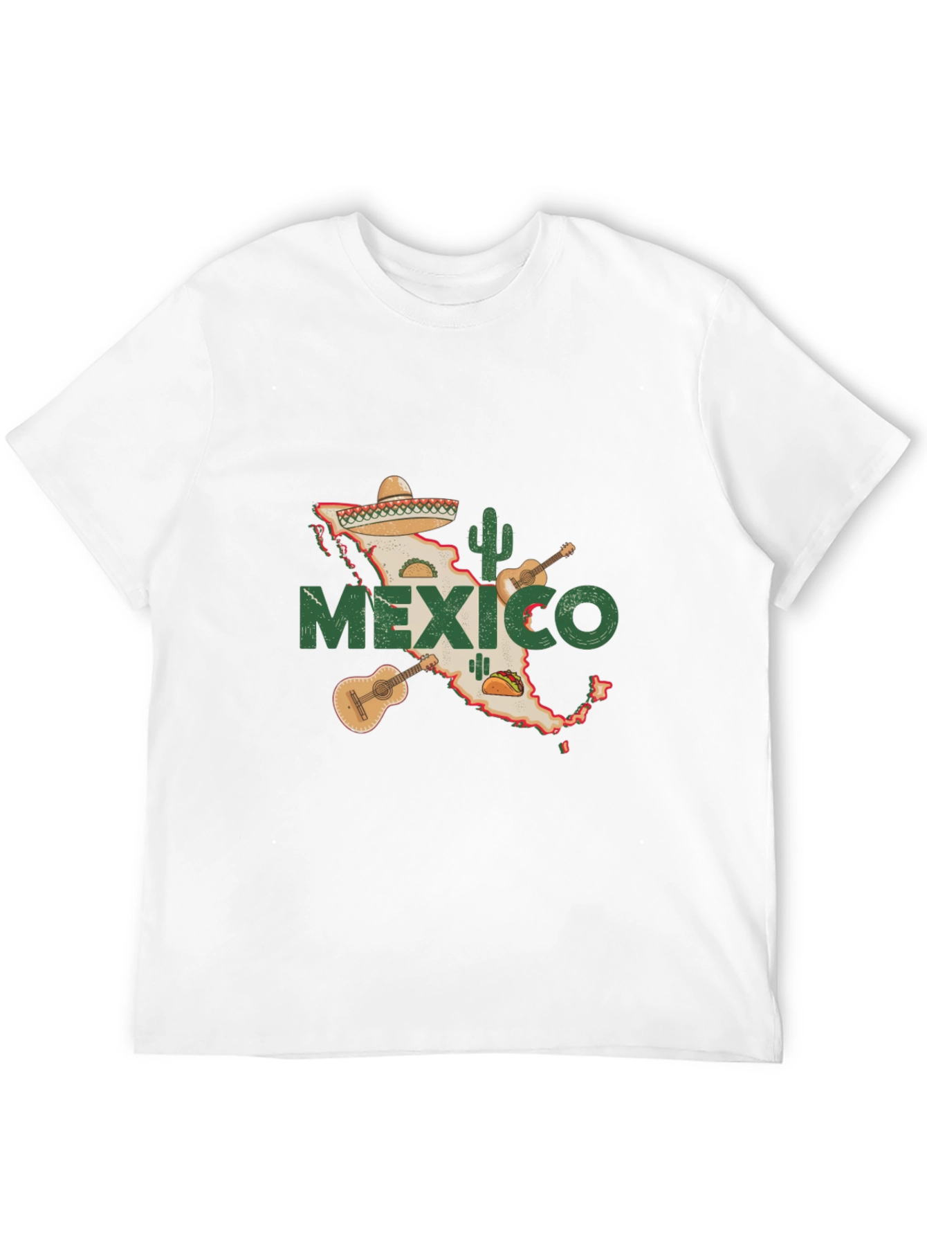 Mexico Map T-Shirt - Black Cotton Tee
