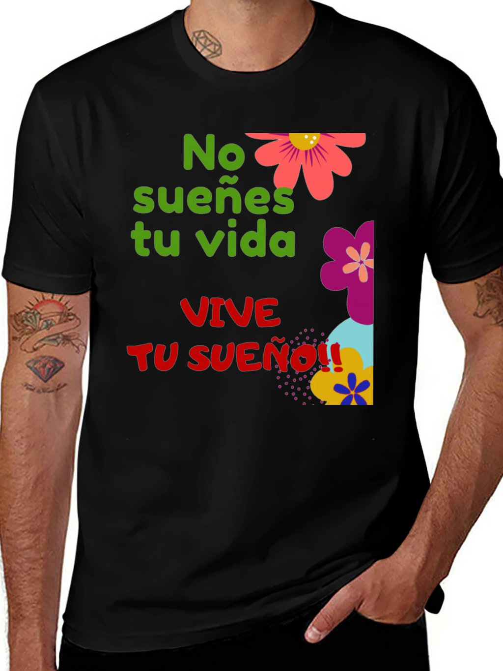 Dream Life Black Graphic Tee