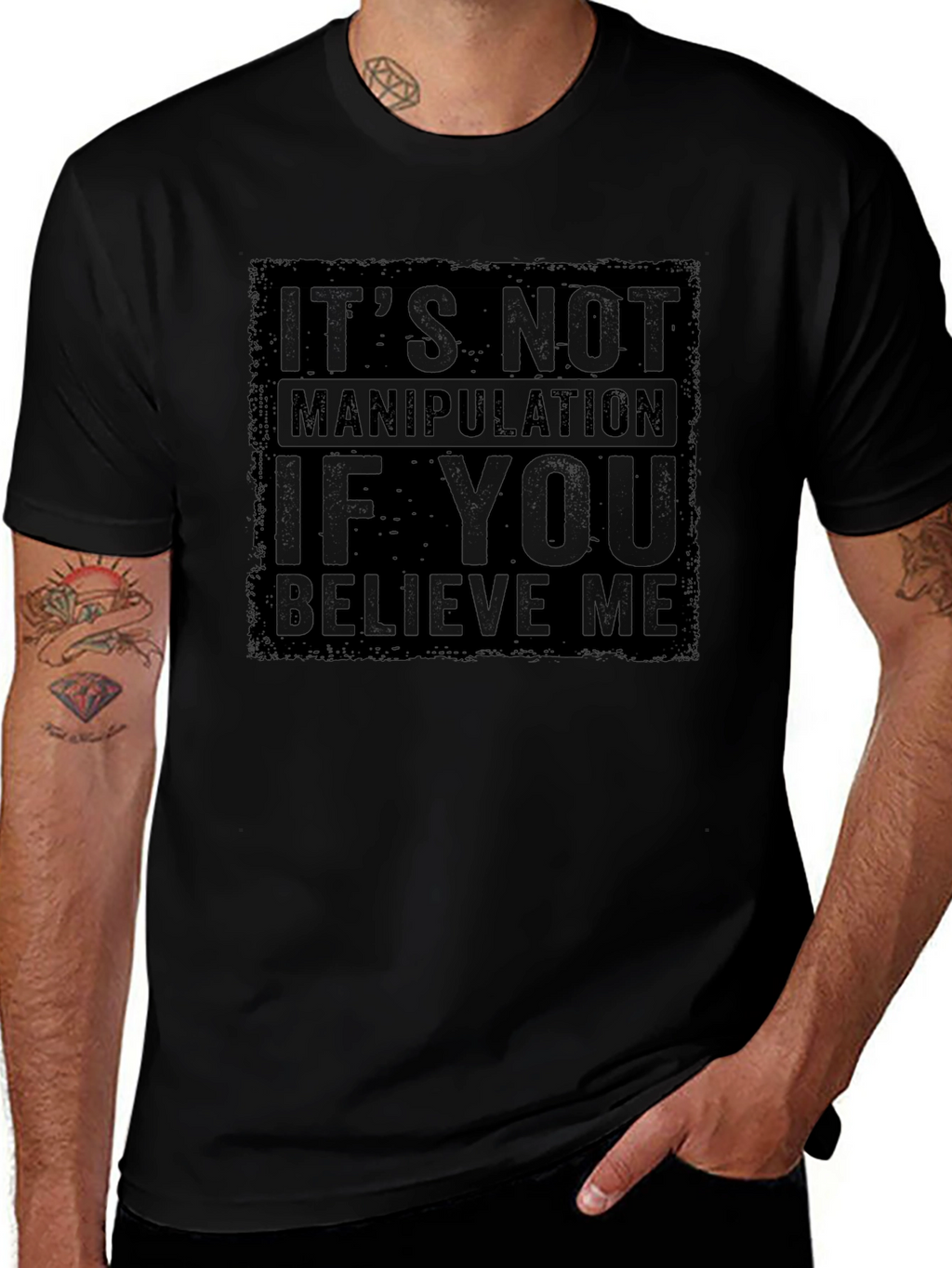 Funny Graphic Tee: Its Not Manipulation Shirt